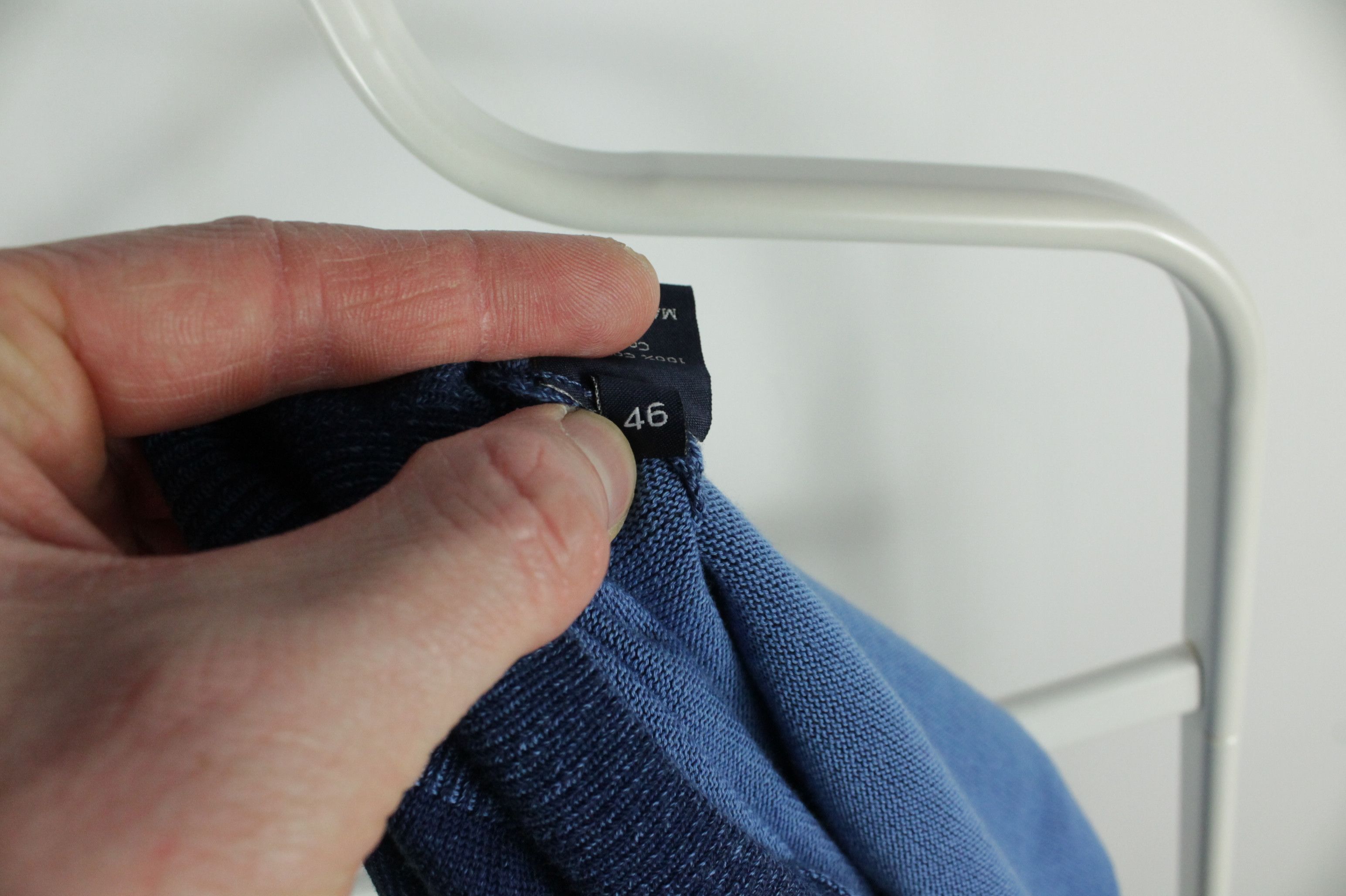Other Italian H953 Blue Cotton Pullover Jumper Men's Size US XL / EU 56 / 4 - 8 Thumbnail