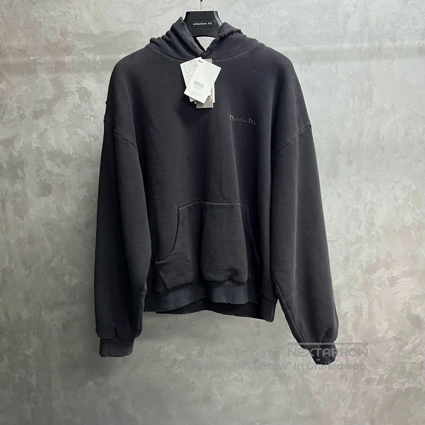 Dior dior logo print hooded sweatshirt in black. Size US L / EU 52-54 / 3 - 1 Thumbnail