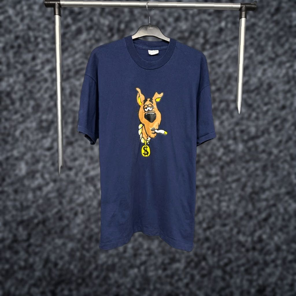 Vintage VINTAGE Scooby-Doo Cartoon 90s Mens T-Shirt XL Blue Short Sleeve Crew Neck Comic Size US XL / EU 56 / 4 - 1 Thumbnail