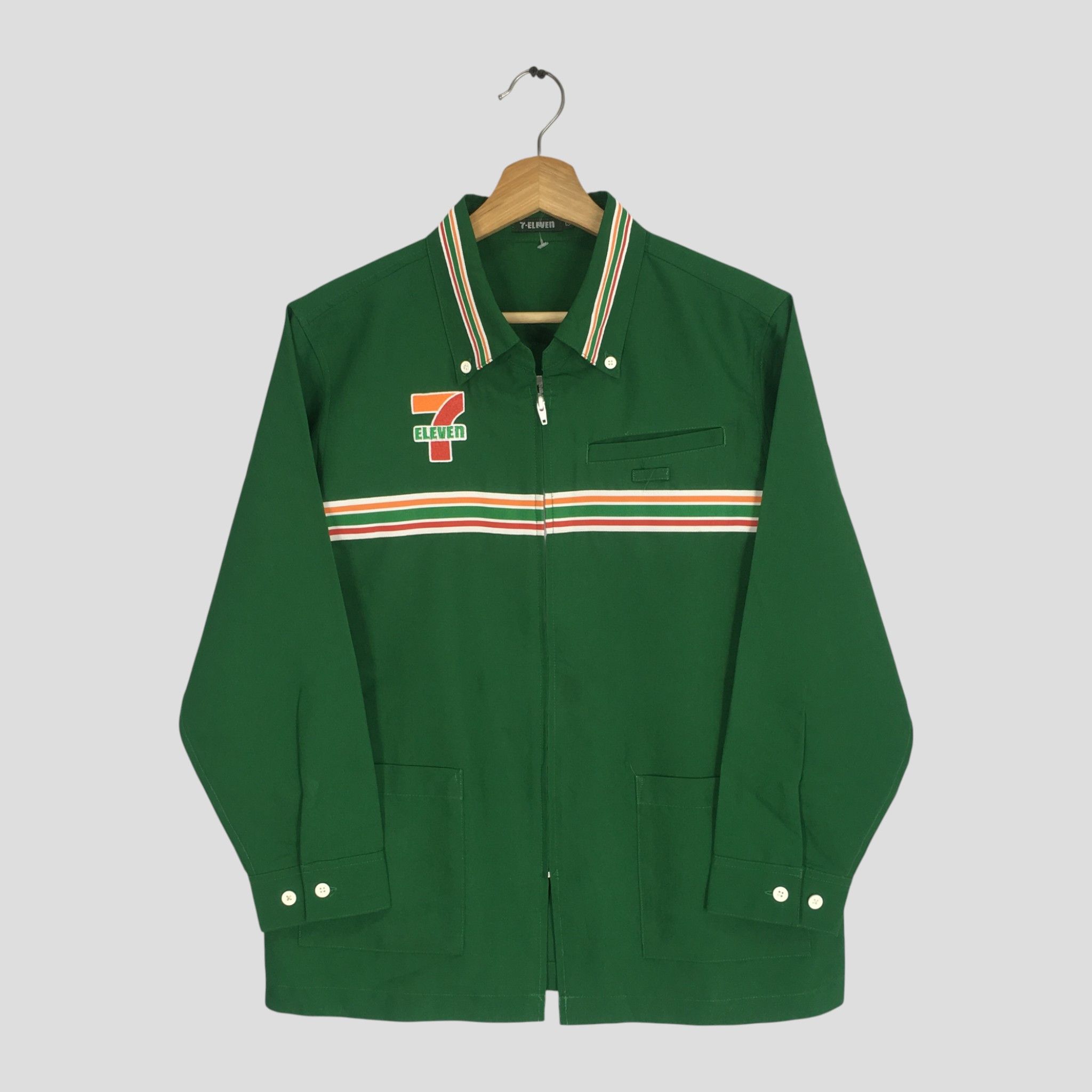 Japanese Brand Vintage 7-Eleven Convenience Store Workers Shirt Size US L / EU 52-54 / 3 - 1 Thumbnail