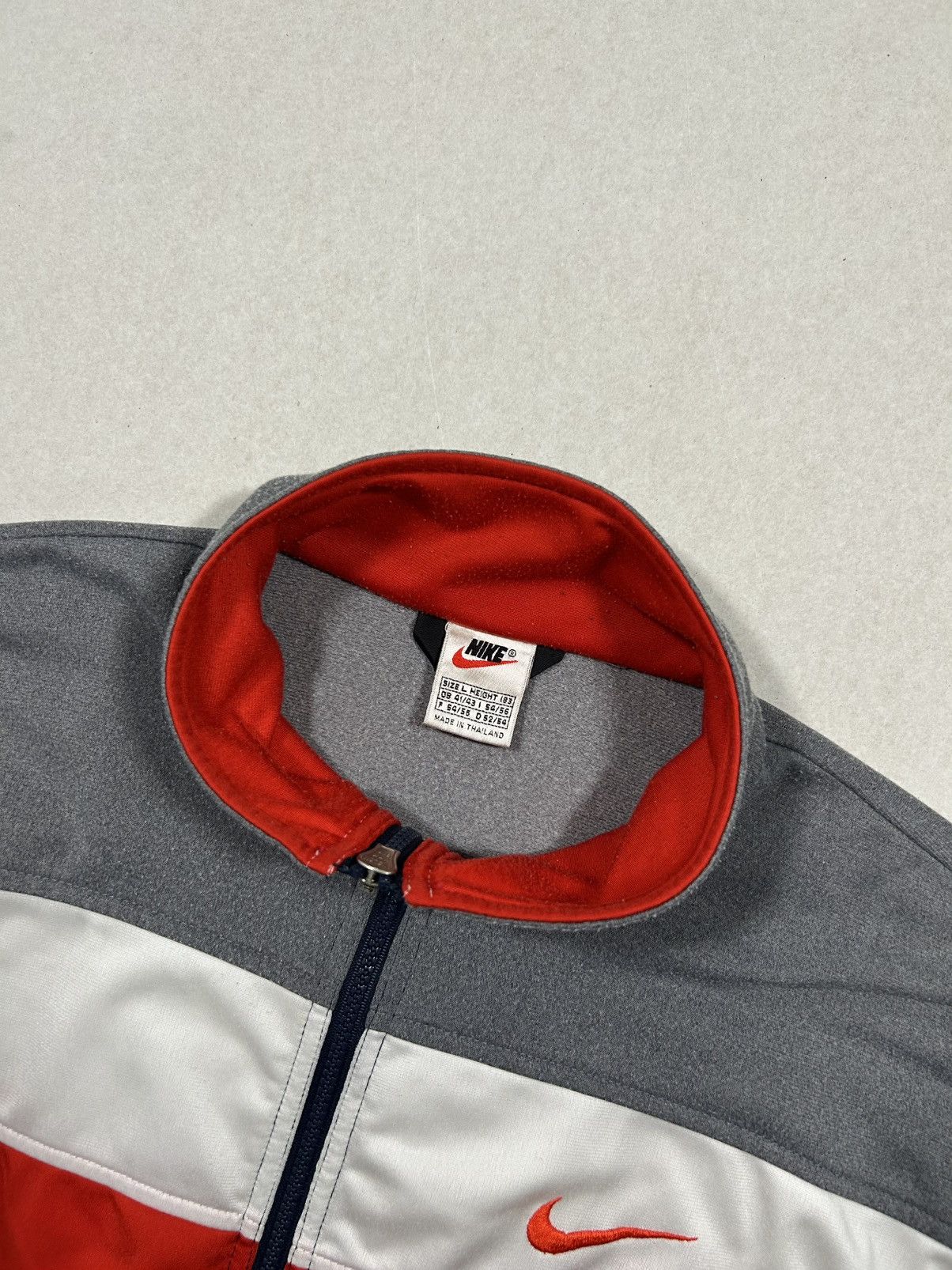 Nike × Vintage ZIP NIKE BIG LOGO VERY RARE Size US L / EU 52-54 / 3 - 6 Thumbnail