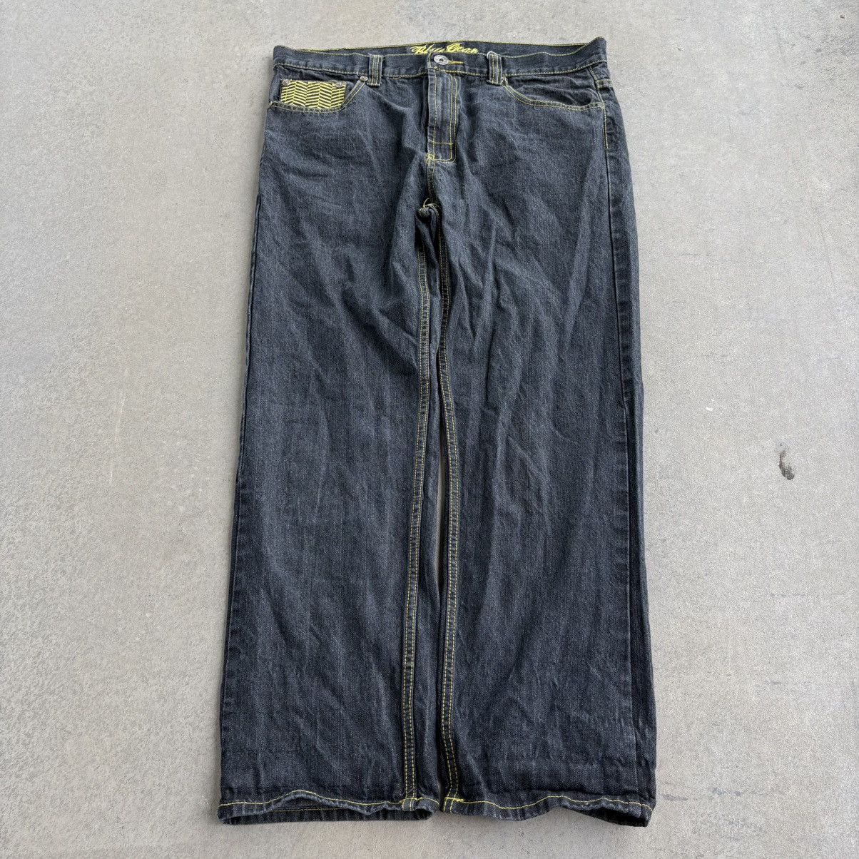 Akademiks × Blue Gear × Southpole CRAZY Y2K BLUE GEAR 40x32 Neon Green Baggy Pants Southpole Size US 42 / EU 58 - 5 Thumbnail