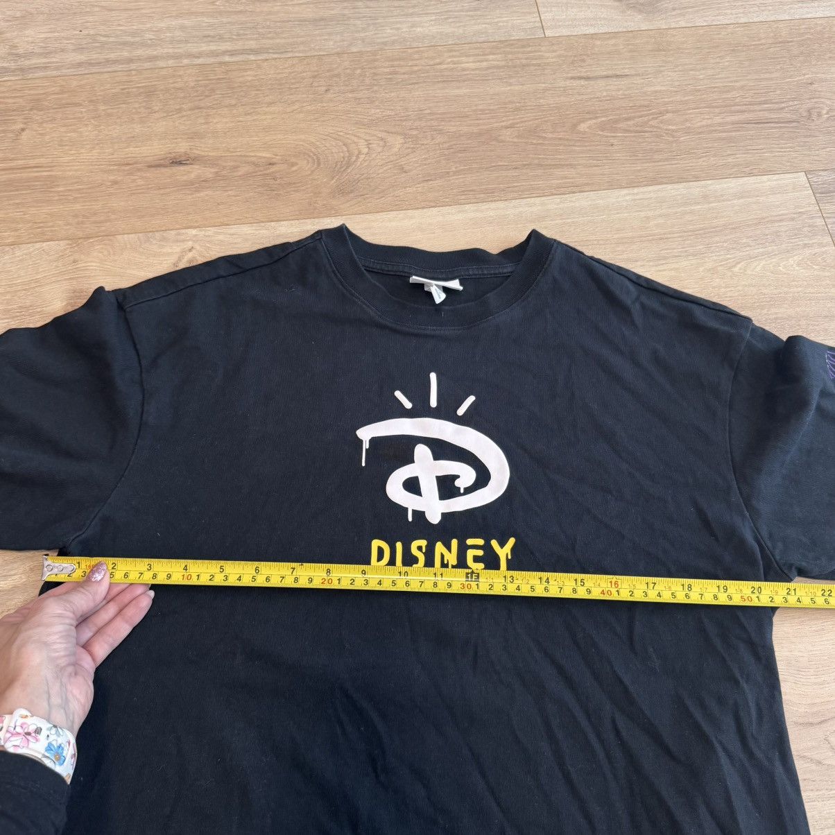 H&M Disney 100 X HM Disney Logo Black Tee Shirt Mens Size L Size US L / EU 52-54 / 3 - 9 Thumbnail