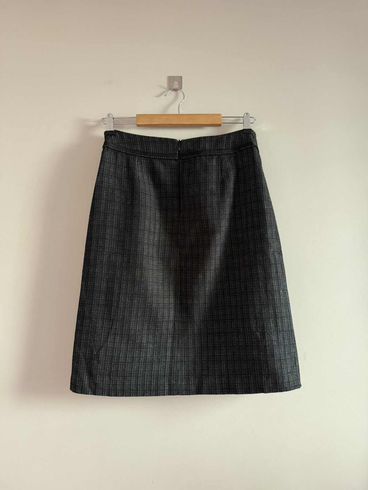 Dries Van Noten Vintage Dries Van Noten Wool Linen Pencil Skirt Size 28" / US 6 / IT 42 - 5 Thumbnail