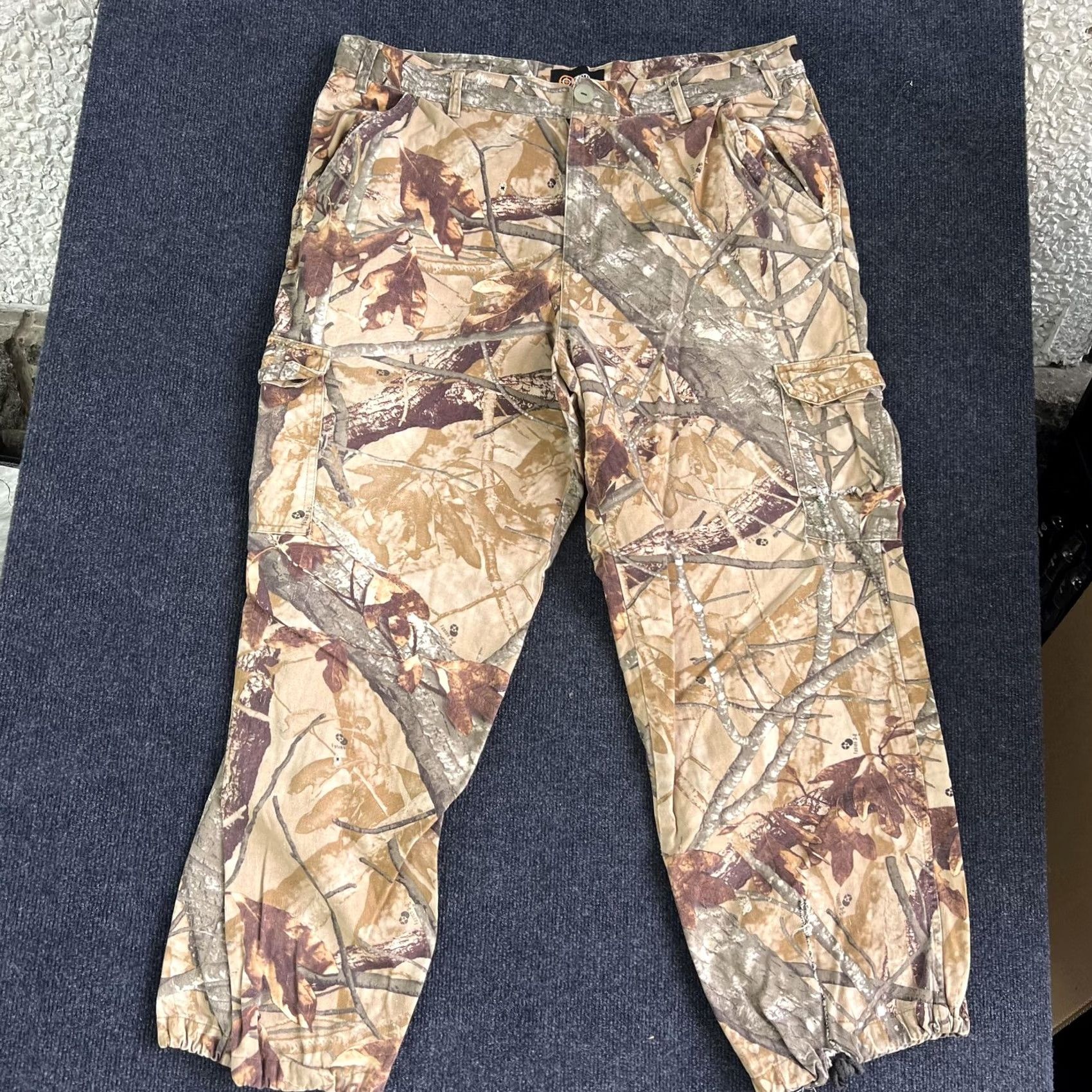 Vintage Outfitters Ridge Camo Cargo Pants Men XL Size US 36 / EU 52 - 2 Thumbnail