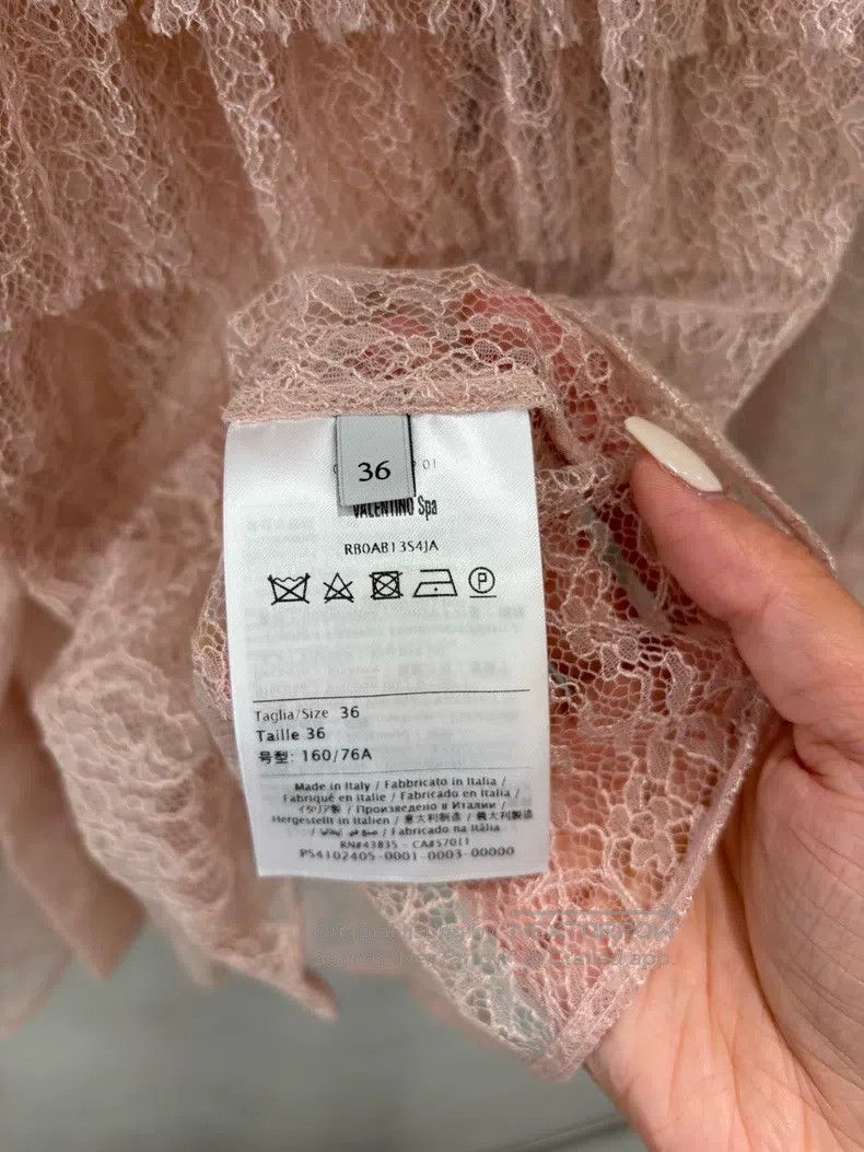 Valentino Valentino Nude pink lace top Size S / US 4 / IT 40 - 3 Thumbnail