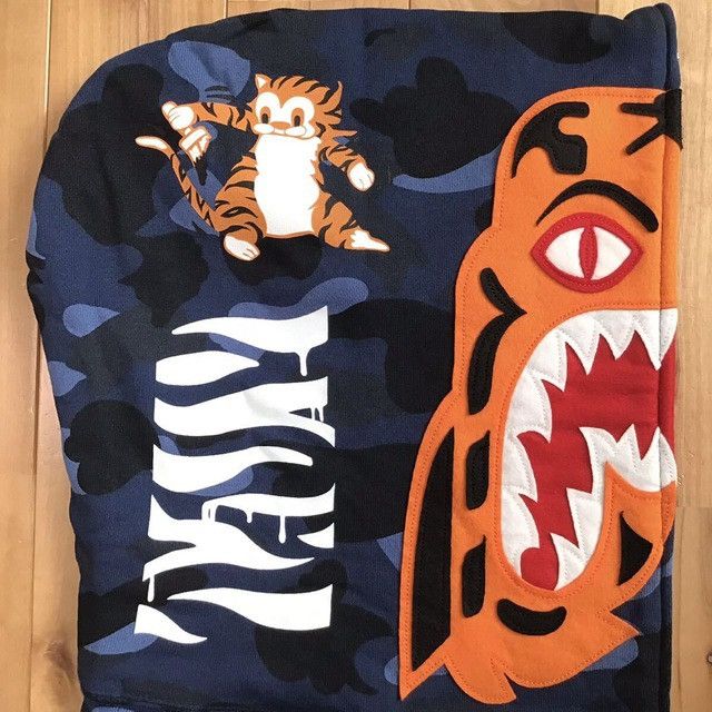 Bape × Nigo BAPE Tiger full zip hoodie Blue camo a bathing ape NIGO Size US L / EU 52-54 / 3 - 5 Thumbnail