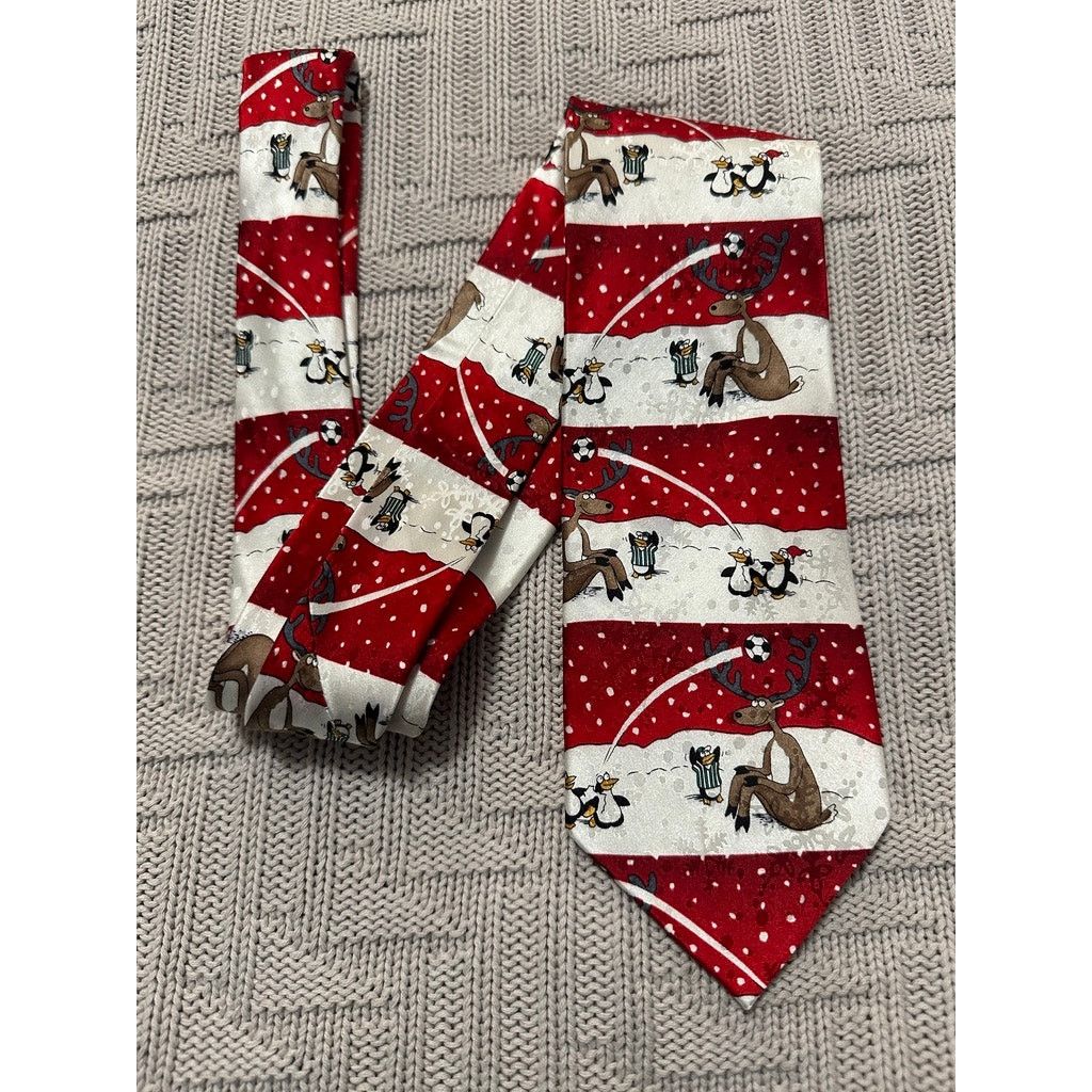 John Ashford John Ashford Christmas novelty silk tie Size ONE SIZE - 1 Thumbnail