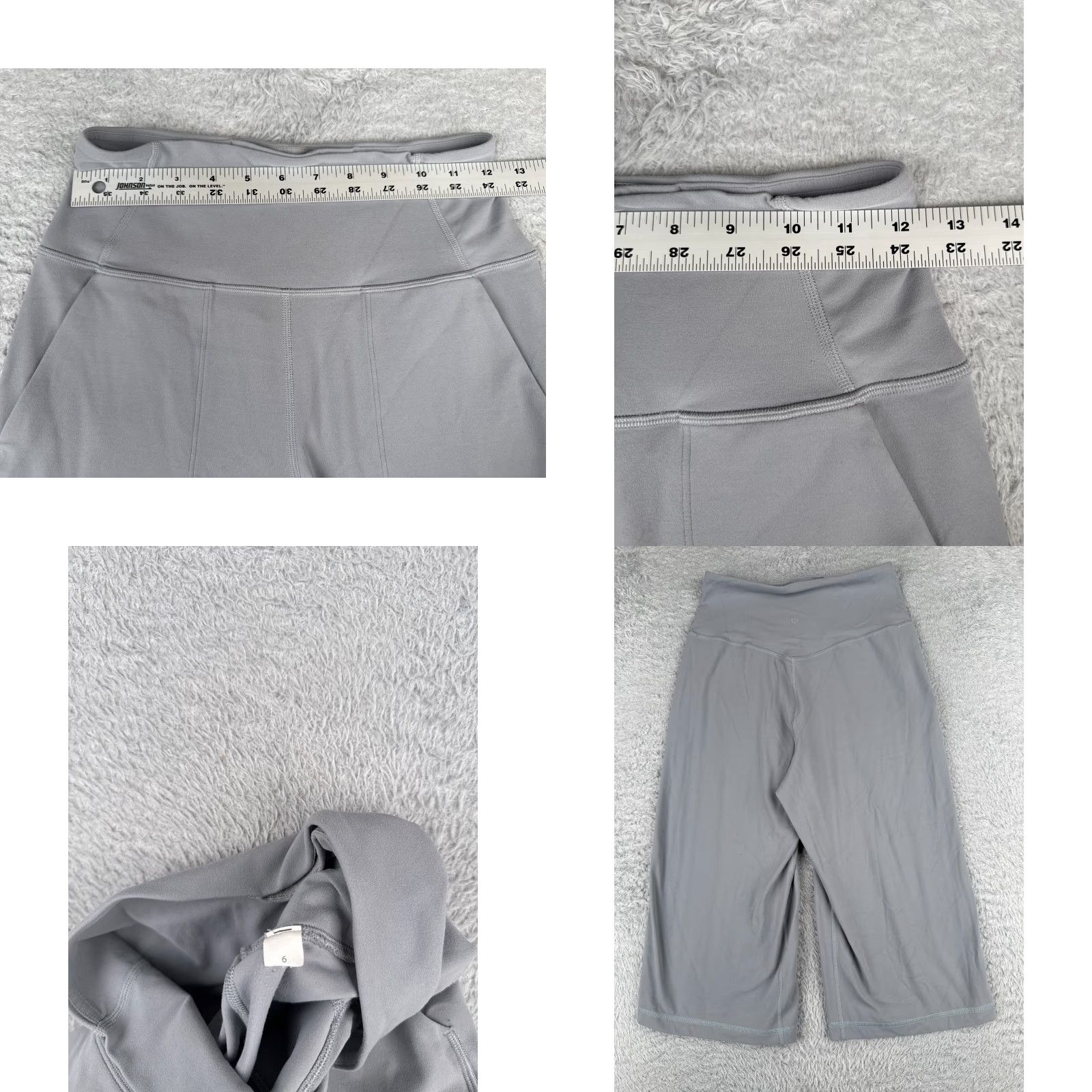 Lululemon Lululemon Align Pants Women 6 Gray Wide-Leg Crop Nulu Yoga Pockets Zip Pocket Regular Size Type: Pants (6) Women’s Gray */* Size 28" / US 6 / IT 42 - 8 Thumbnail