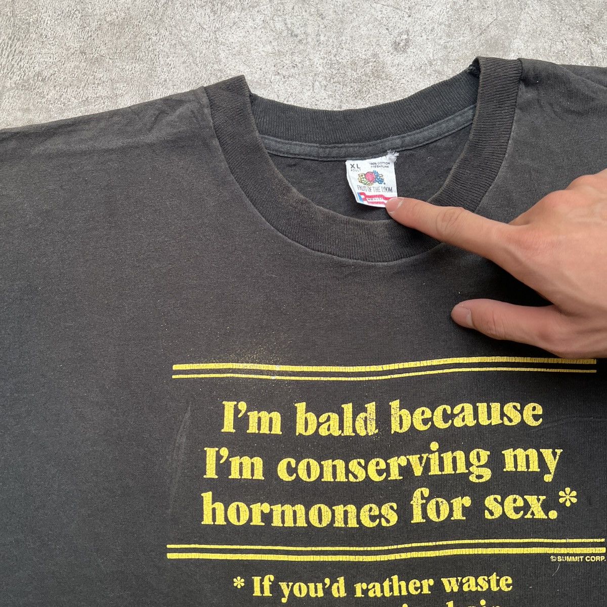 Vintage Quote - Tee Size US XL / EU 56 / 4 - 4 Thumbnail