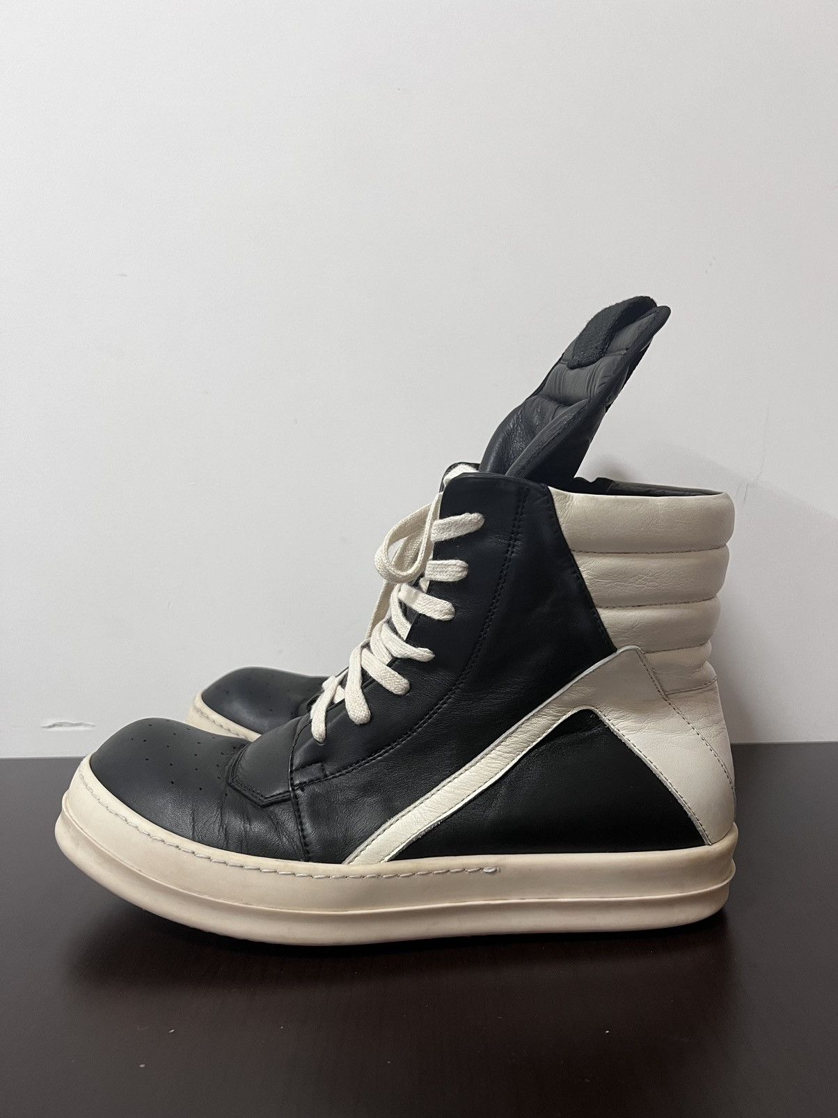 Rick Owens GEOBASKET スニーカー EU42 Rick Owens Geobasket High Top Sneakers RU02A5894-LPO – Acroera