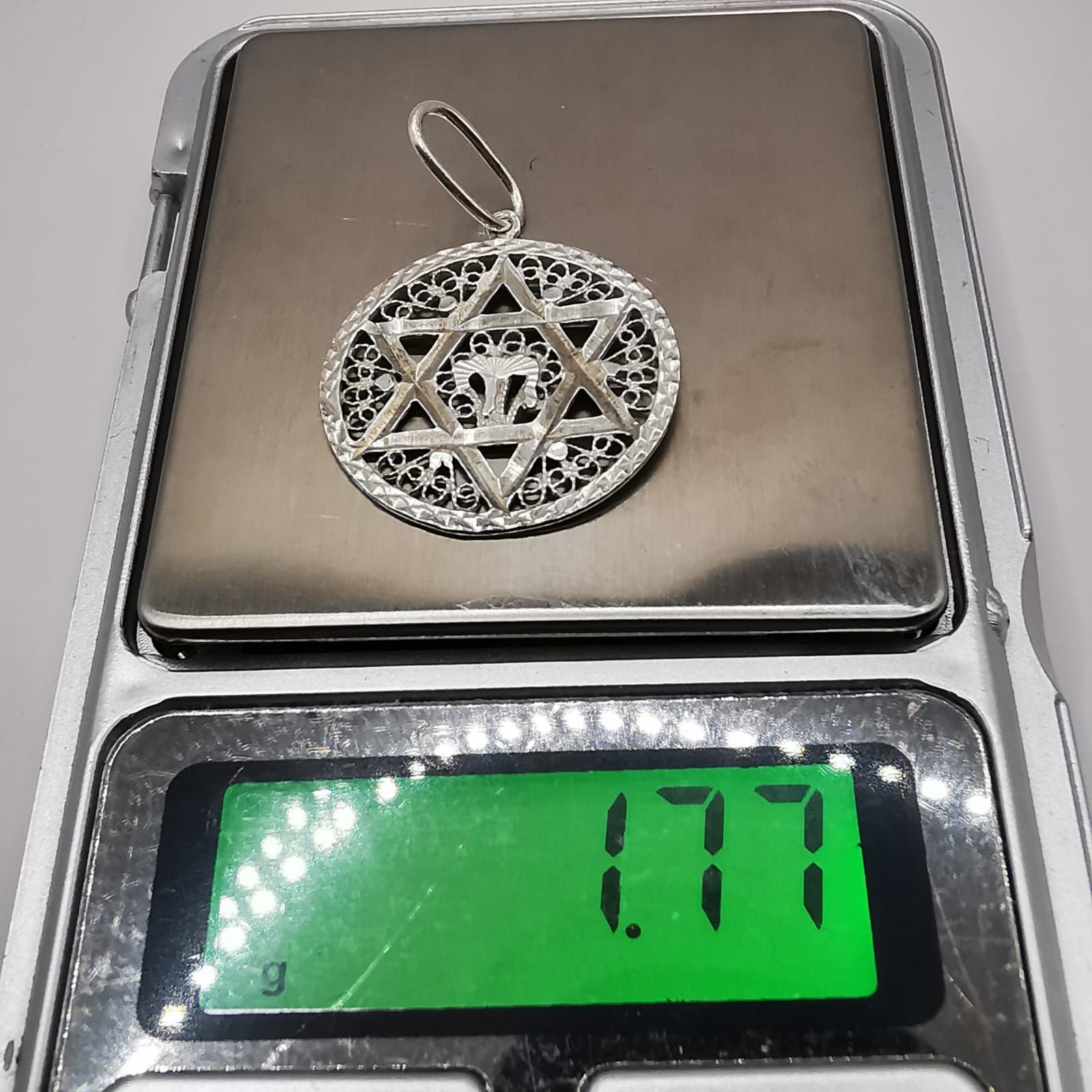 Vintage Vintage Pendant 925 Sterling Silver Jewelry, Handmade 1,77g Size ONE SIZE - 5 Thumbnail