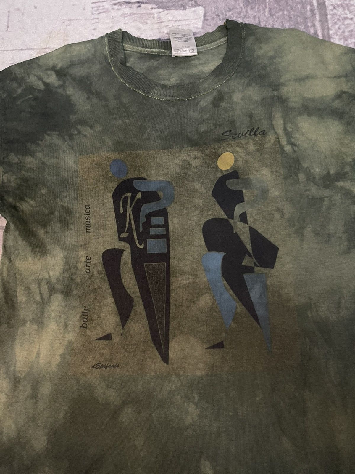 Paloma Picasso 90s PICASSO SEVILLA “BAILE ARTE MUSICA” DEPILANIS TIE DYE Size US M / EU 48-50 / 2 - 5 Thumbnail