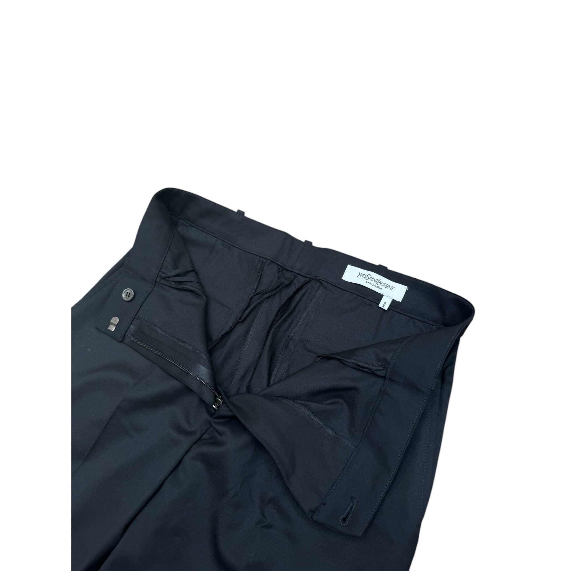 Yves Saint Laurent Black Saharian Wool Suit Size XS / US 0-2 / IT 36-38 - 10 Thumbnail