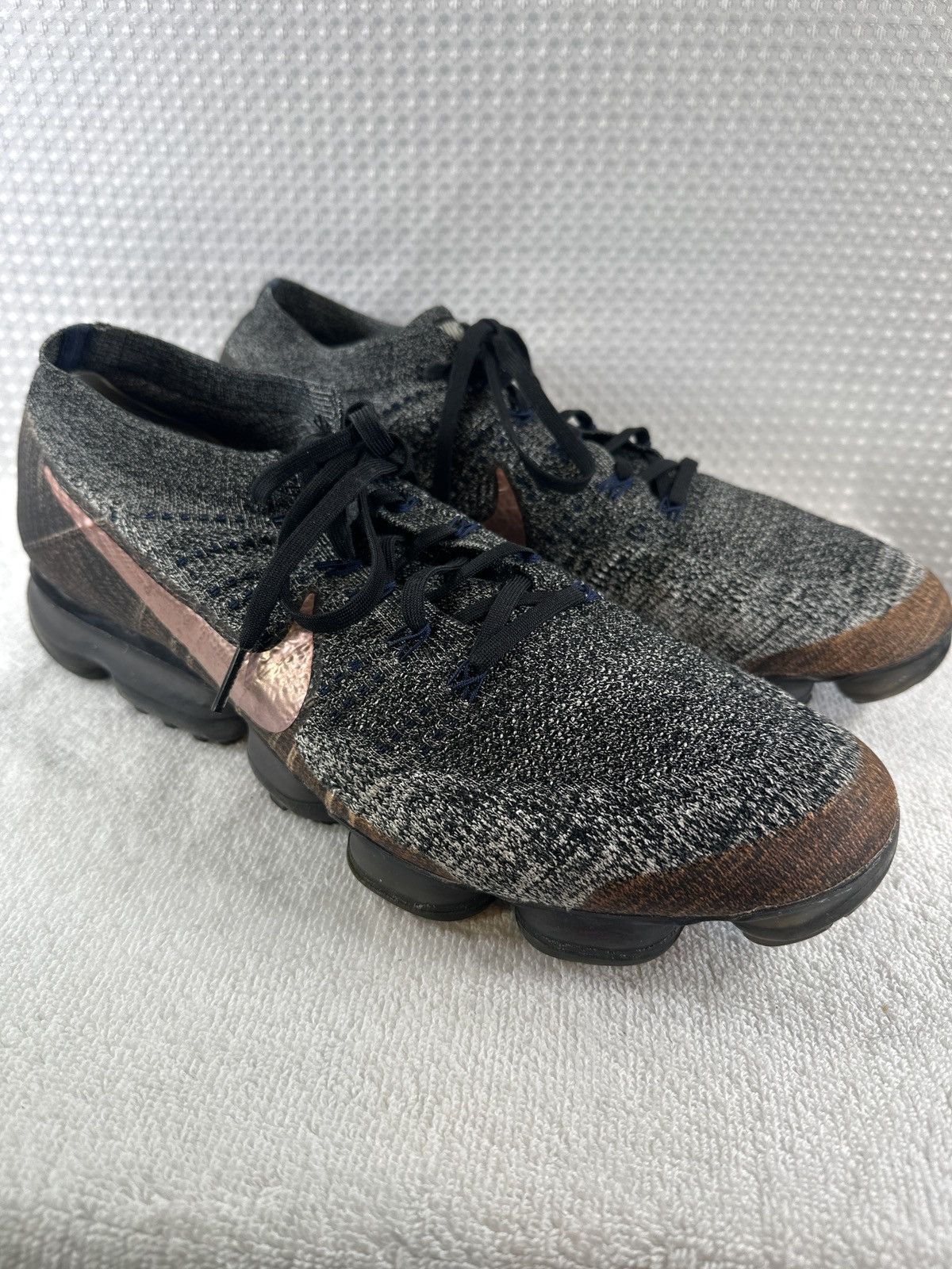 Nike Nike Air VaporMax Flyknit EXPLORER Black Rose Gold Shoes Size US 15 / EU 48 - 1 Thumbnail