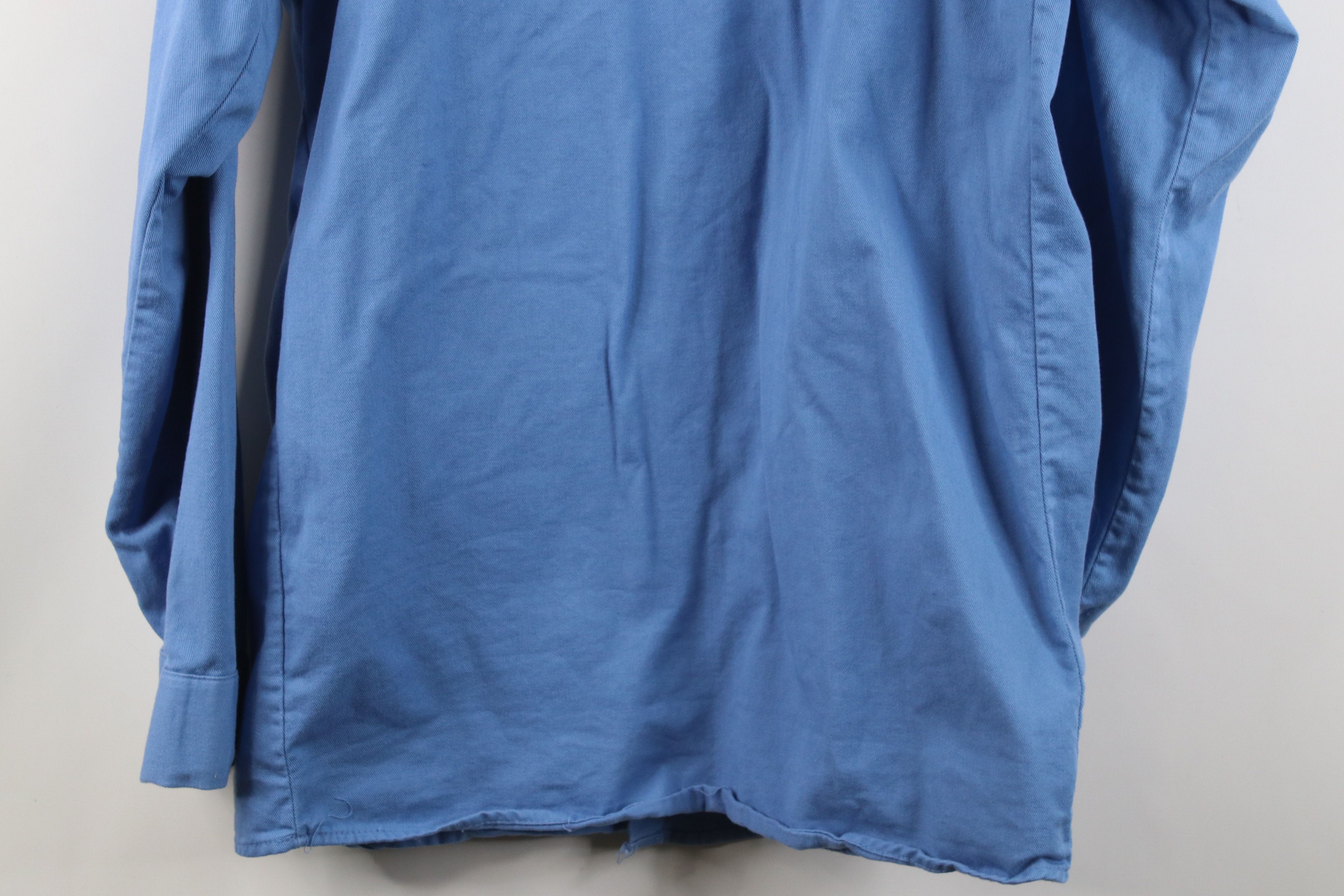 Vintage Bulwark FR Fire Flame Resistant Twill Snap Button Shirt Size US L / EU 52-54 / 3 - 12 Thumbnail