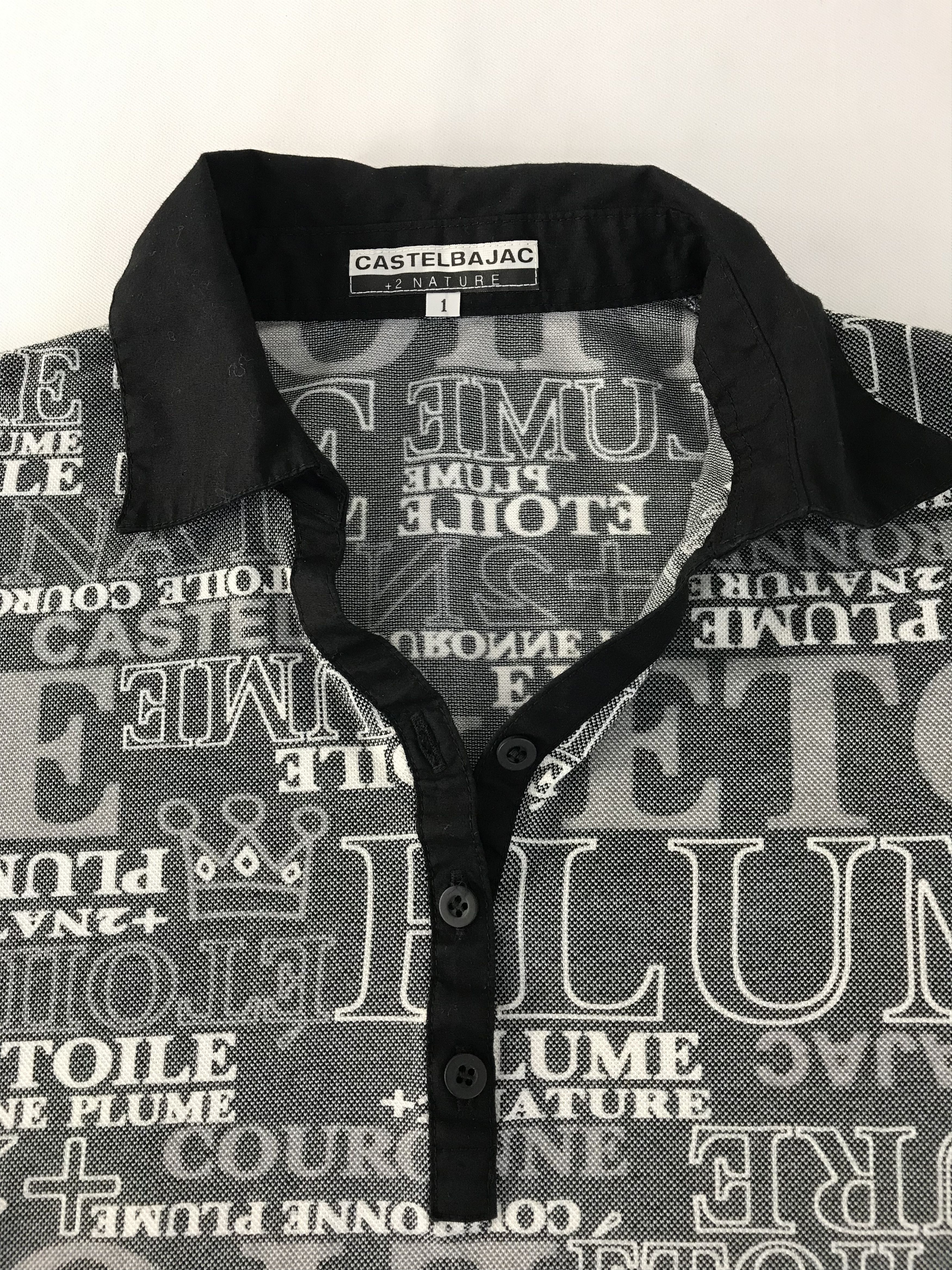 Jean Charles De Castelbajac JC Castelbajac +2 Nature Spell Out Polo Tee T-shirt Size S / US 4 / IT 40 - 4 Thumbnail
