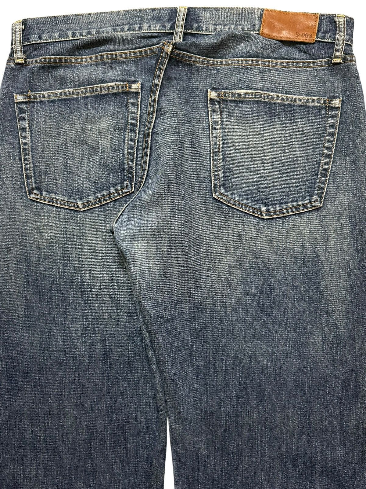Uniqlo Vintage Y2K Japanese Uniqlo Blue Faded Wash Wide Leg Baggy Size US 36 / EU 52 - 5 Thumbnail