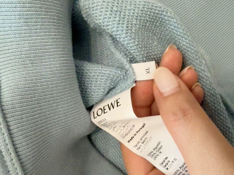 Loewe LOEWE Blue embroidered hoodie Size XL / US 12-14 / IT 48-50 - 5 Thumbnail