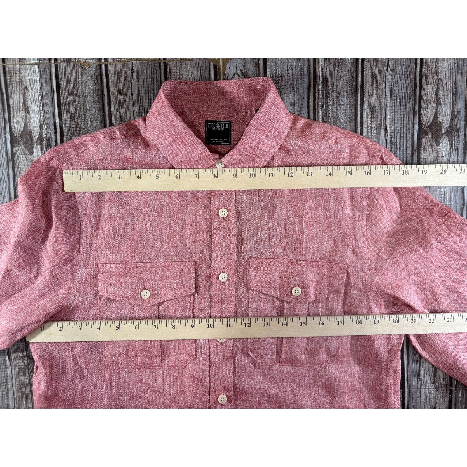 Todd Snyder Todd Snyder Italian fabric linen utility Shirt Sz Medium col Size US M / EU 48-50 / 2 - 10 Thumbnail