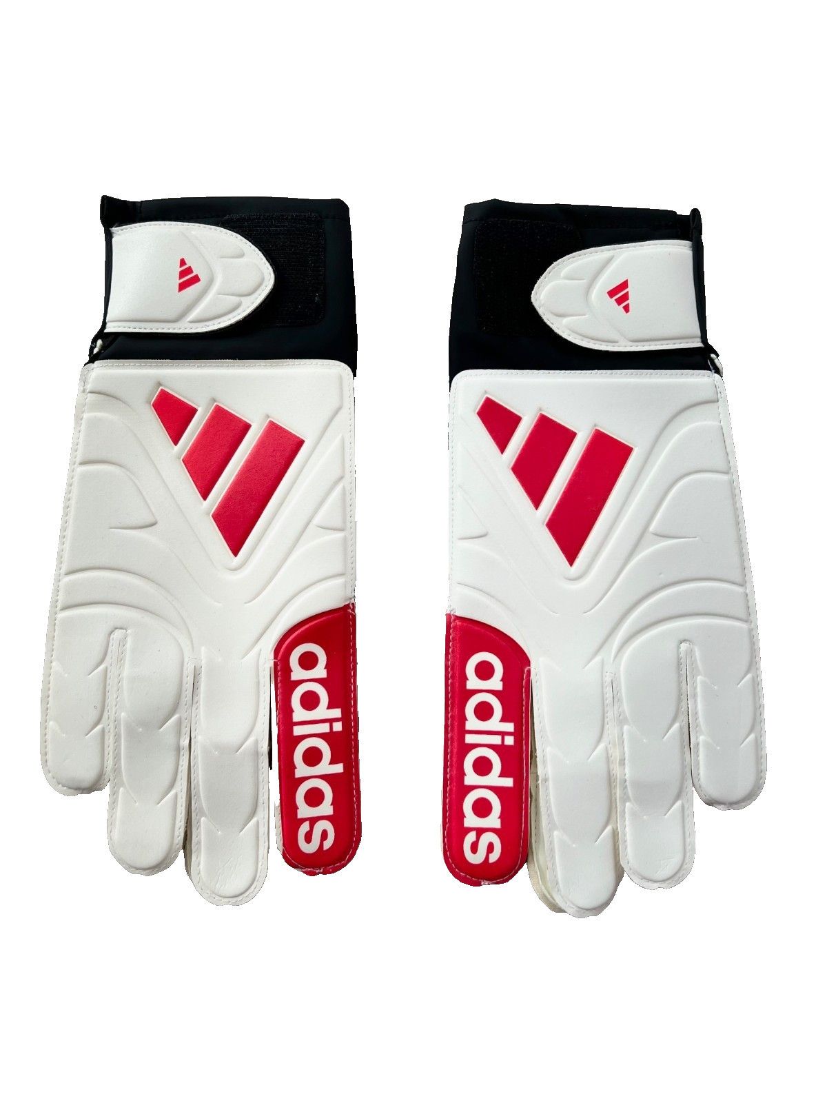 Adidas Adidas Goalie Soccer Gloves White/Lucid Red/Black ( 10 ) Size ONE SIZE - 6 Thumbnail