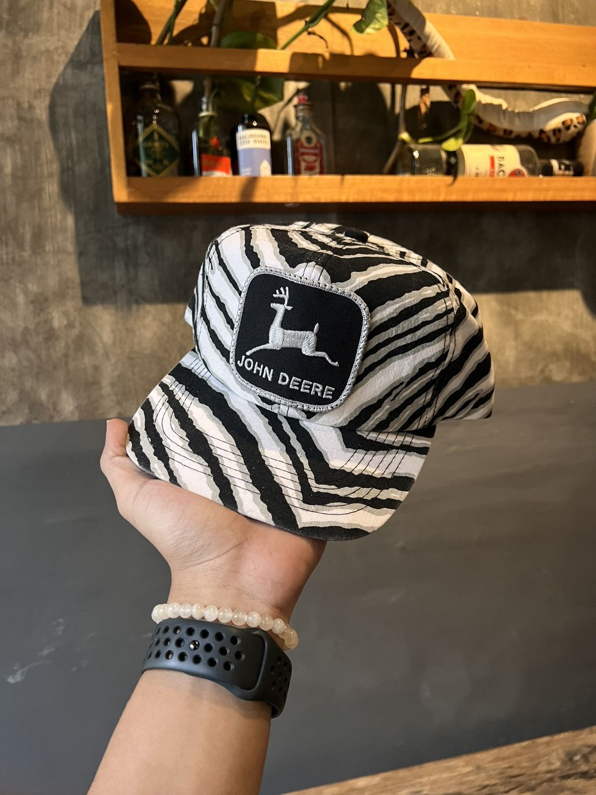 Vintage × Zubaz Vintage Hat John Deere Zubaz by K Products Size ONE SIZE - 1 Thumbnail