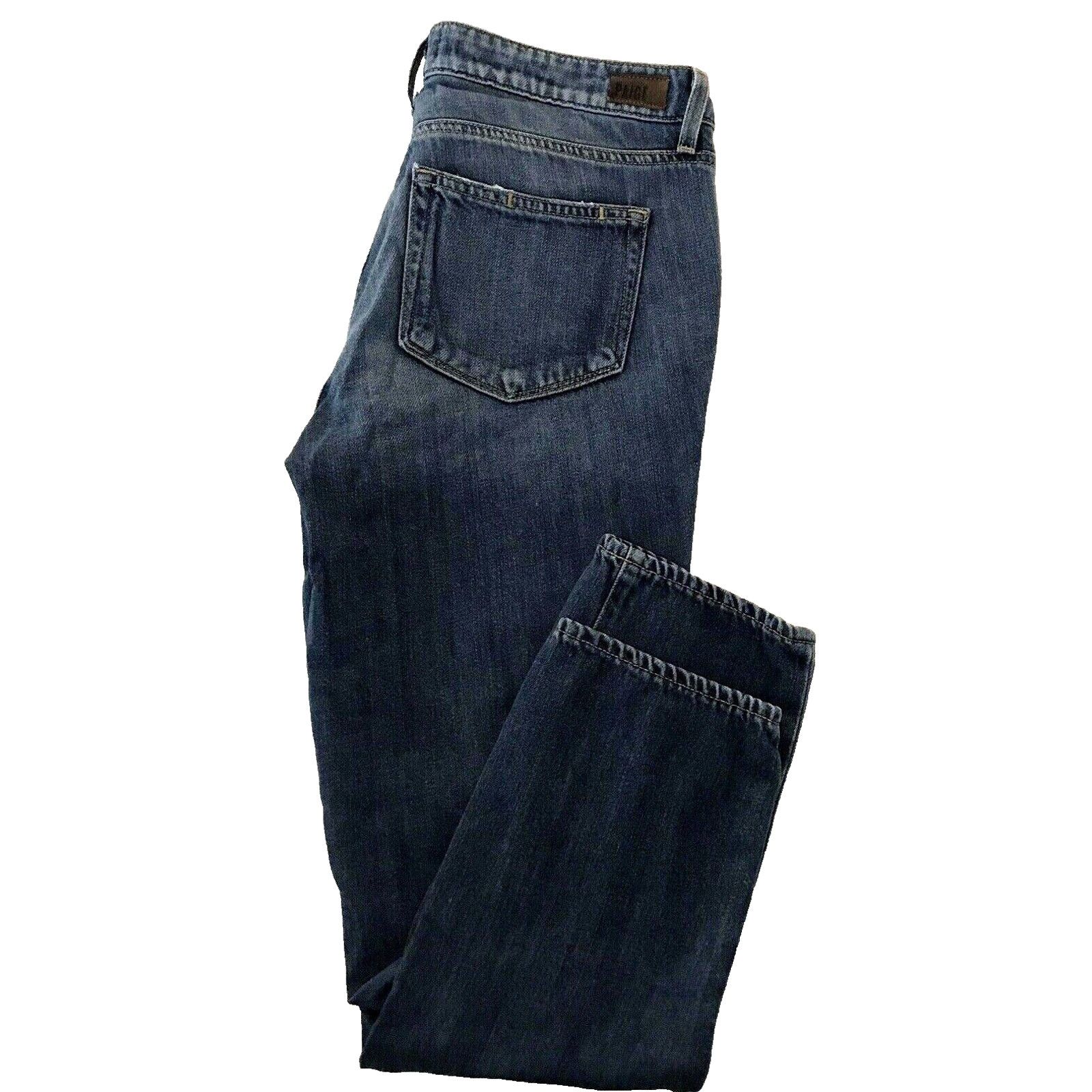 Paige Paige Jimmy Jimmy Crop Quincy Boyfriend Jeans 27x26 Stretch Size 27" / US 4 / IT 40 - 5 Thumbnail