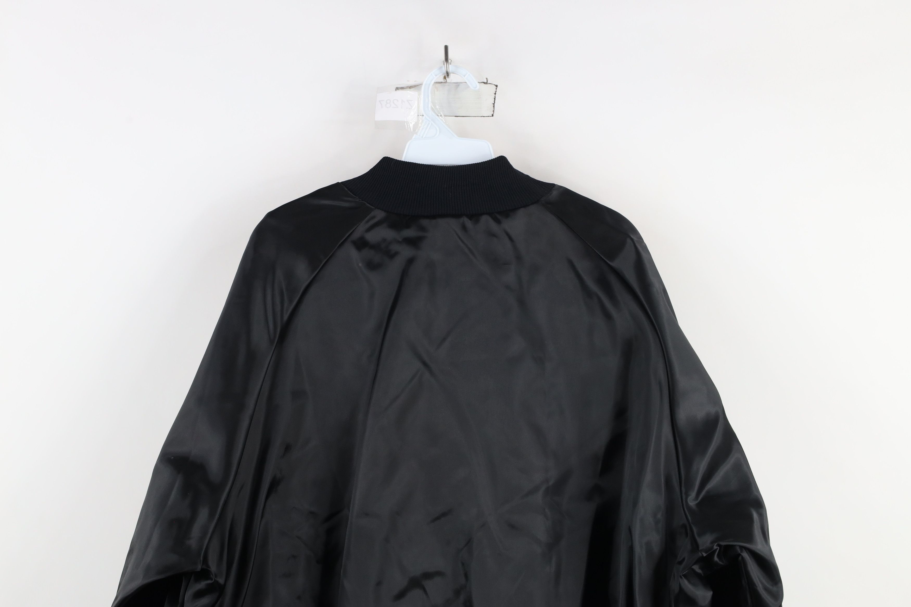 Vintage Vintage 80s 90s Nashville Satin Bomber Jacket Black USA Size US XXL / EU 58 / 5 - 14 Thumbnail