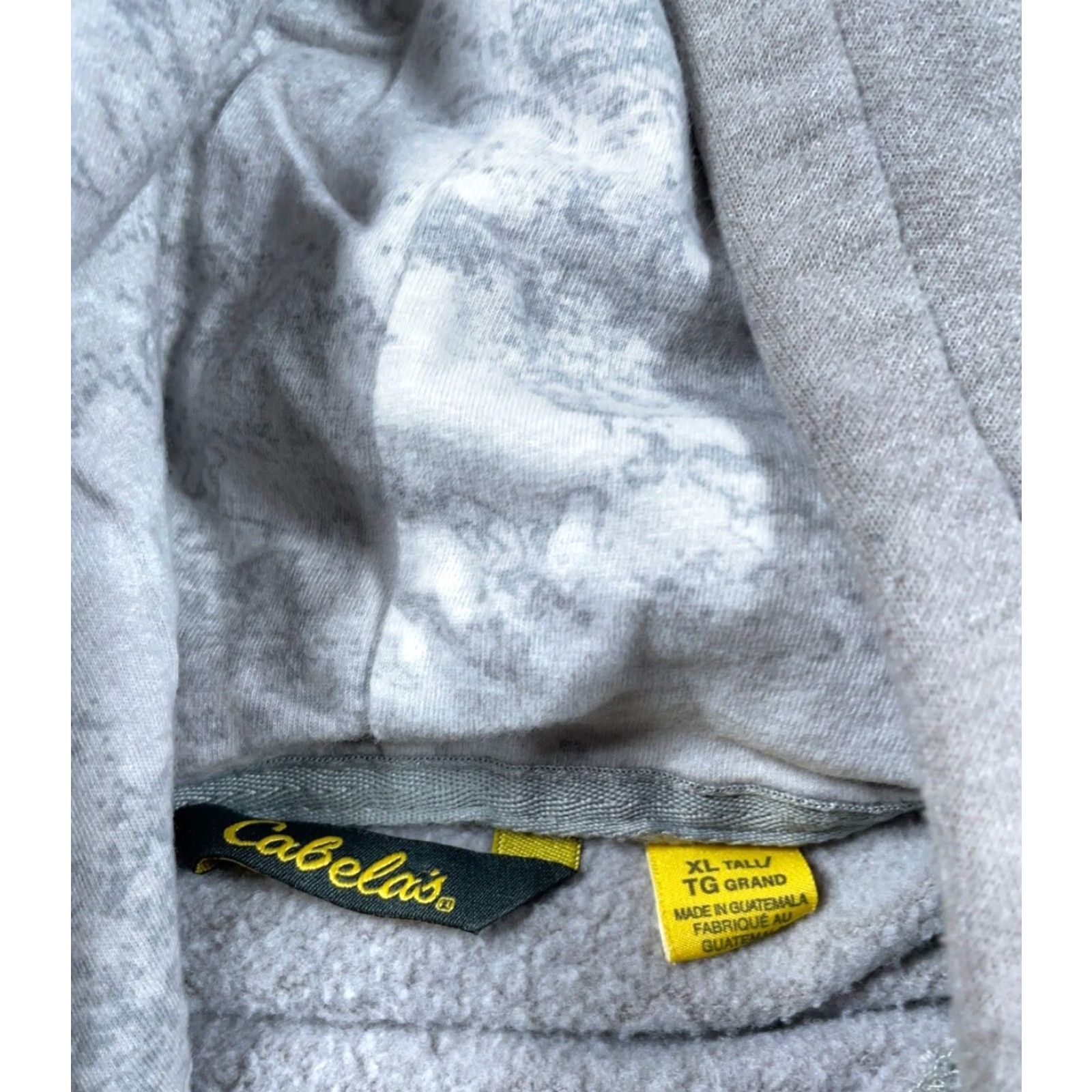 Vintage Cabela's Embroidered Drawstring Hoodie Women's XL Tall Gray Sweatshirt Script Hoodie Size XL / US 12-14 / IT 48-50 - 4 Thumbnail