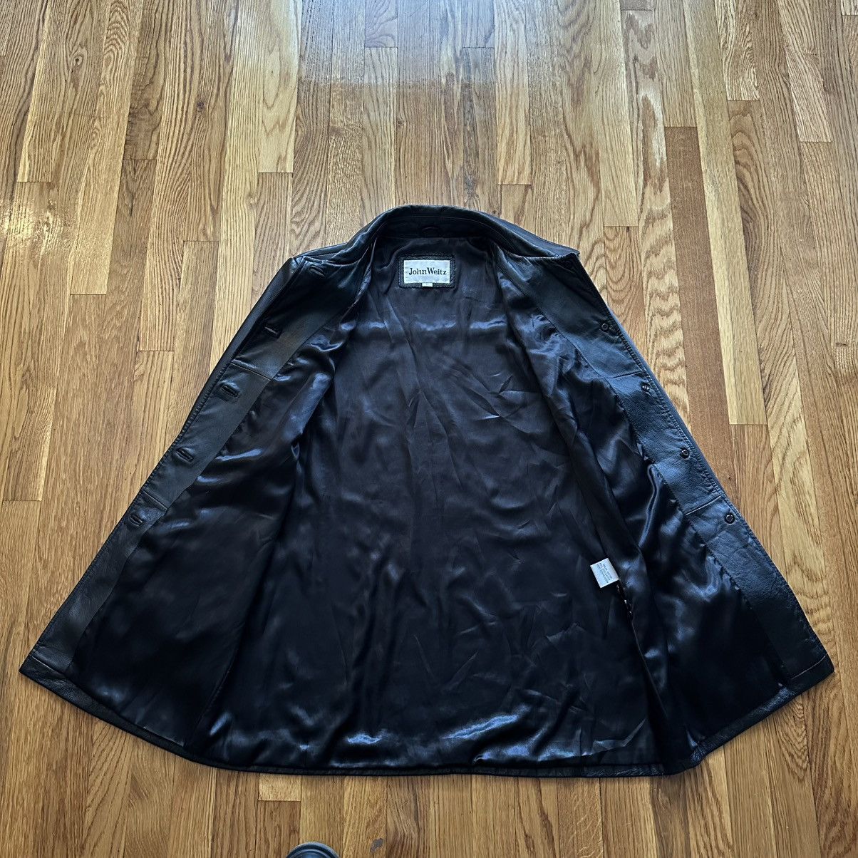 John Weitz × Vintage Vintage John Weitz leather trench coat Size US M / EU 48-50 / 2 - 3 Thumbnail