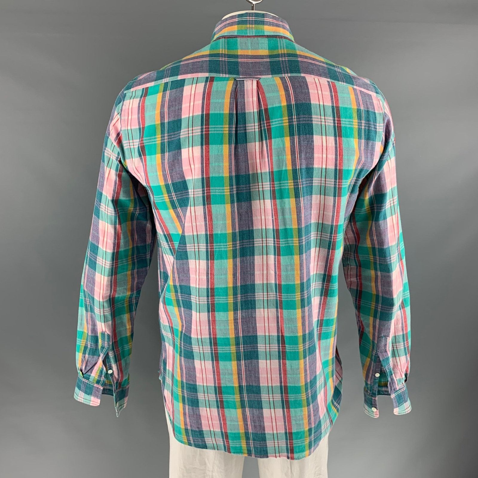 Other BEAMS Multi-Color Madras Cotton One pocket Long Sleeve Shirt Size US L / EU 52-54 / 3 - 3 Thumbnail