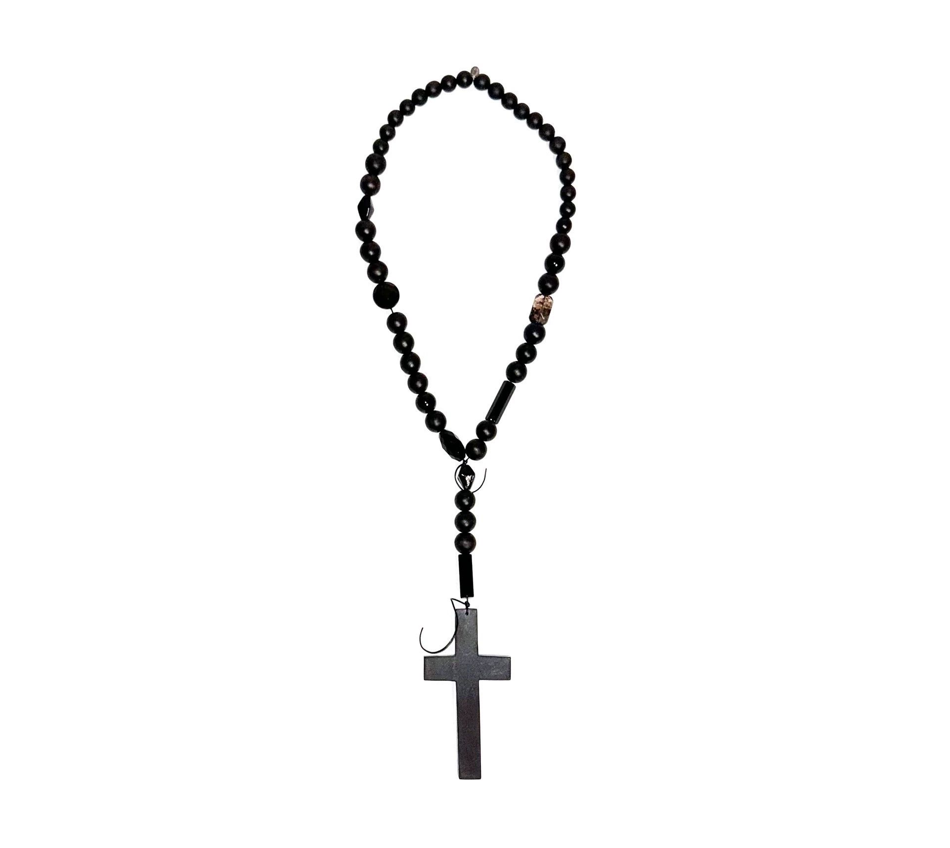 Number (N)ine number(n)ine 08ss birds black wooden cross necklace Size ONE SIZE - 3 Thumbnail