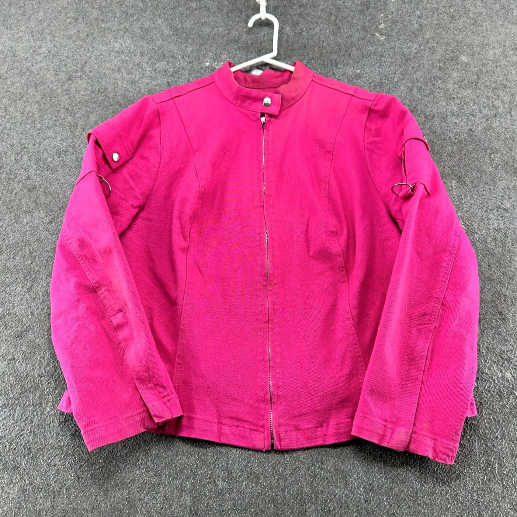 Tripp NYC VINTAGE TRIPP NYC Jacket Womens L Pink Denim Trucker Jean Cotton Y2K Size 36" / US 14 / IT 50 - 2 Thumbnail