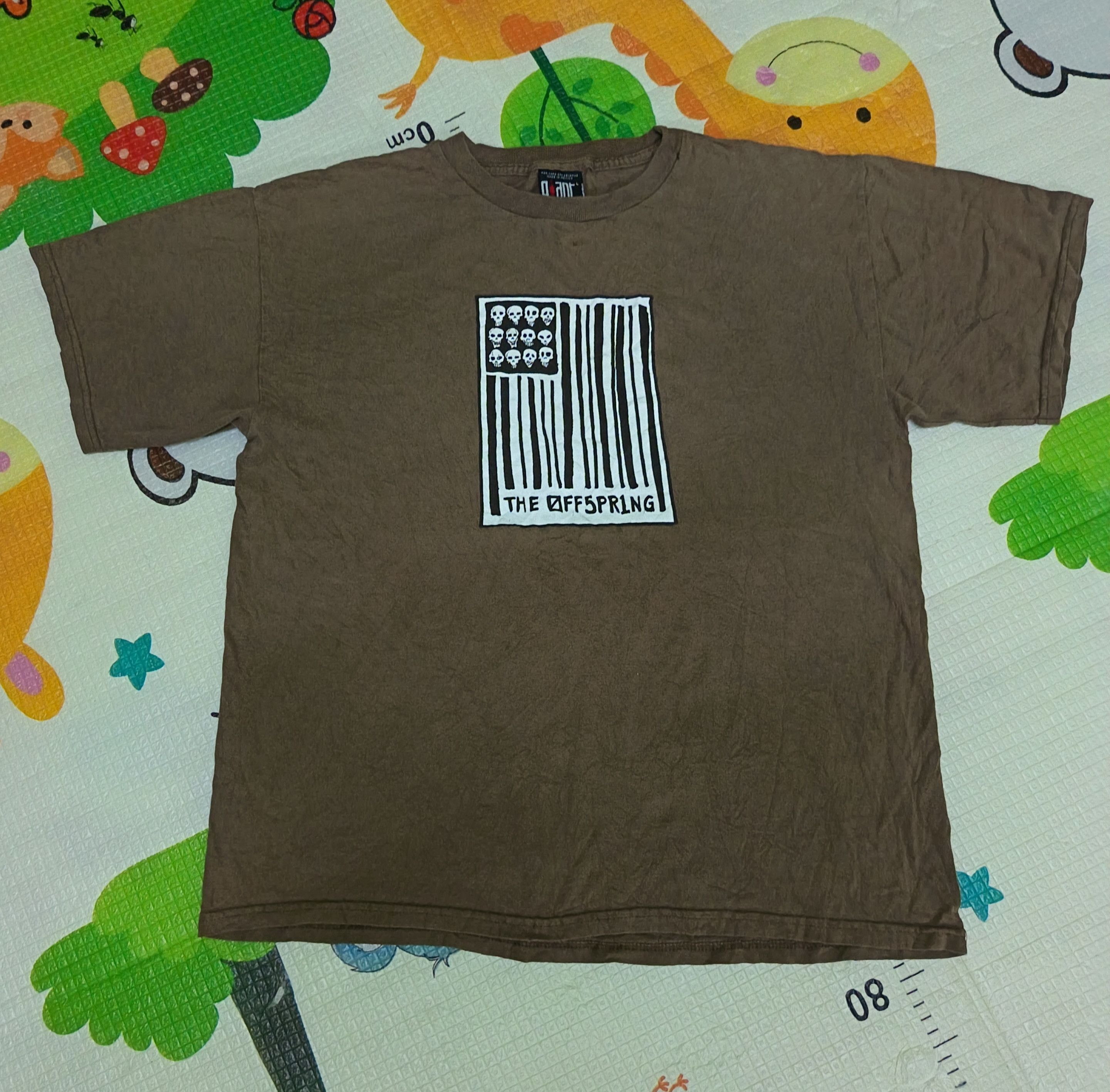 Band Tees Vintage 90's The Offspring skull bar code flag Size US L / EU 52-54 / 3 - 1 Thumbnail