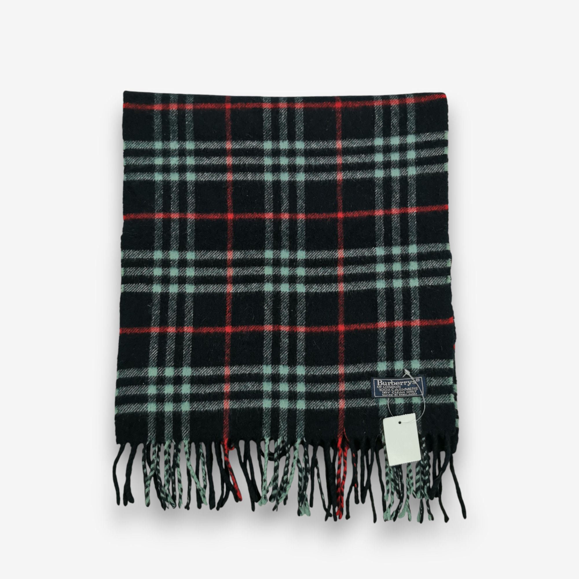 Burberry Vintage Burberry Scarf Wool Fringe Neckwear Winter Scarves Size ONE SIZE - 2 Thumbnail
