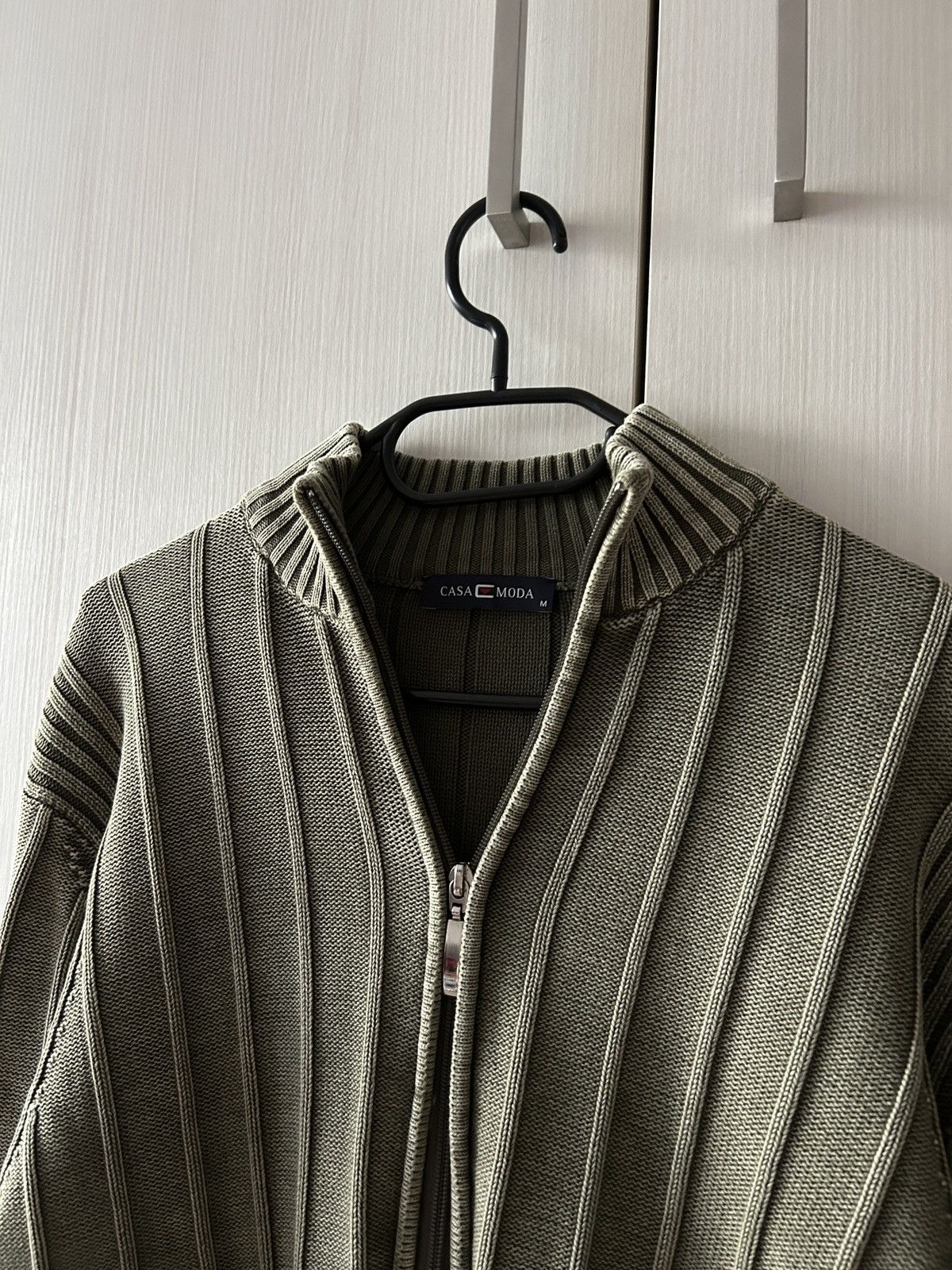 Japanese Brand Vintage Avant-Garden green washed zip-sweatshirt mens Size US M / EU 48-50 / 2 - 2 Thumbnail