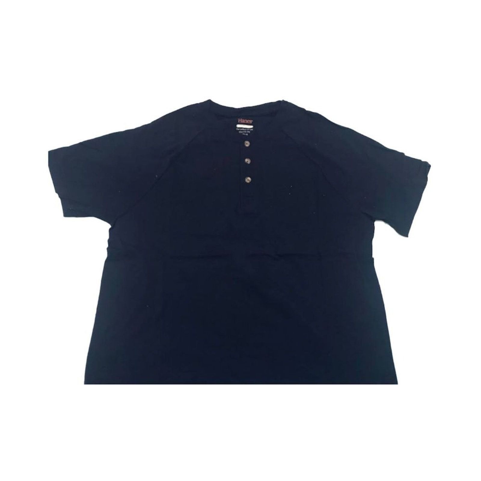 Hanes NWOT Hanes Men`s Casual T-shirt Black Classic Fit L Cotton Size US L / EU 52-54 / 3 - 1 Thumbnail