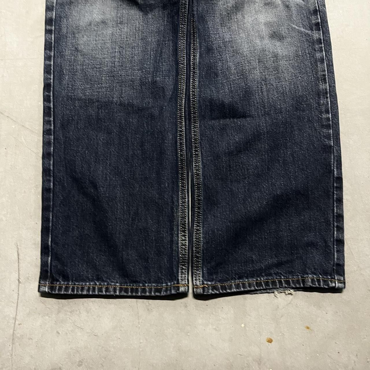 Vintage Crazy Vintage Y2K/2000s Baggy Ripped Grunge Dark wash Denim Jeans! Size US 34 / EU 50 - 5 Thumbnail