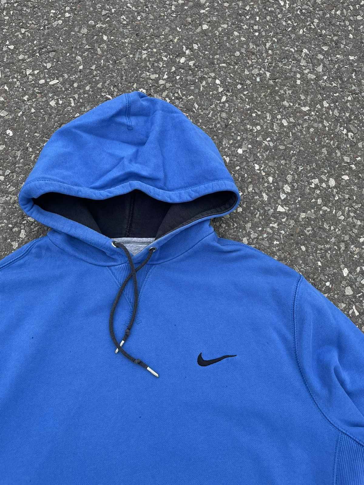 Nike × Vintage Hoodie Nike Vintage Athletic Blue Swoosh Size US XL / EU 56 / 4 - 4 Thumbnail