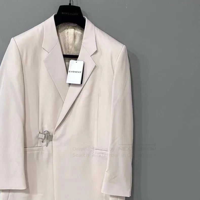 Givenchy Givenchy White Lock Closure High-End Suit Size US M / EU 48-50 / 2 - 2 Thumbnail