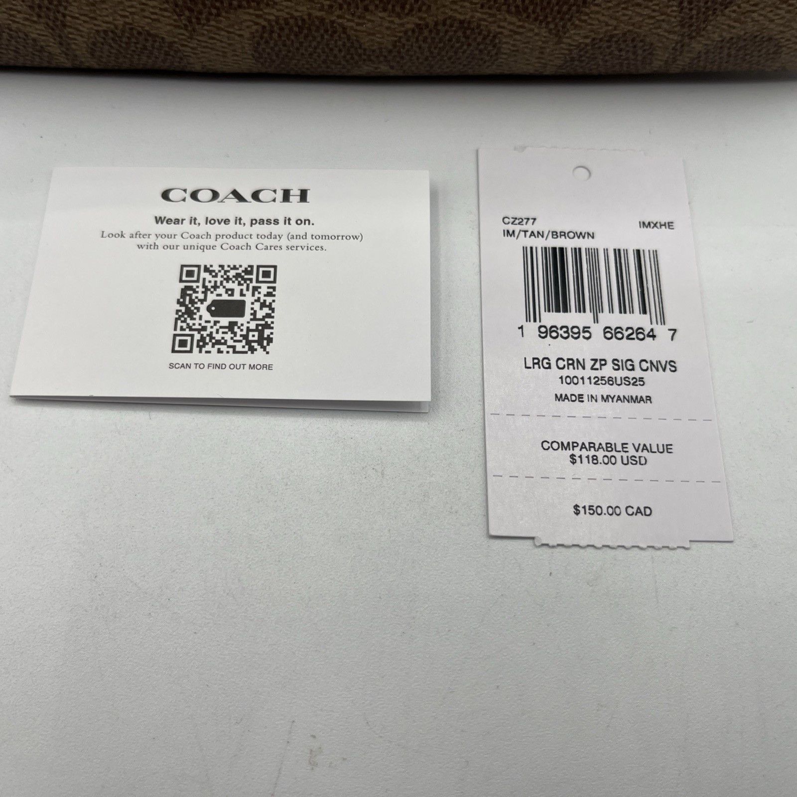 Coach NEW! Authentic! Brown/Black COACH Signature PVC Wristlet Size ONE SIZE - 7 Thumbnail