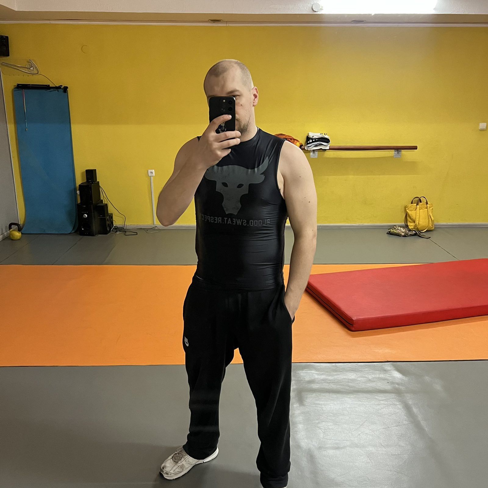 Under Armour Under Armour Project Rock Compression Tank Top Tee Size US S / EU 44-46 / 1 - 3 Thumbnail