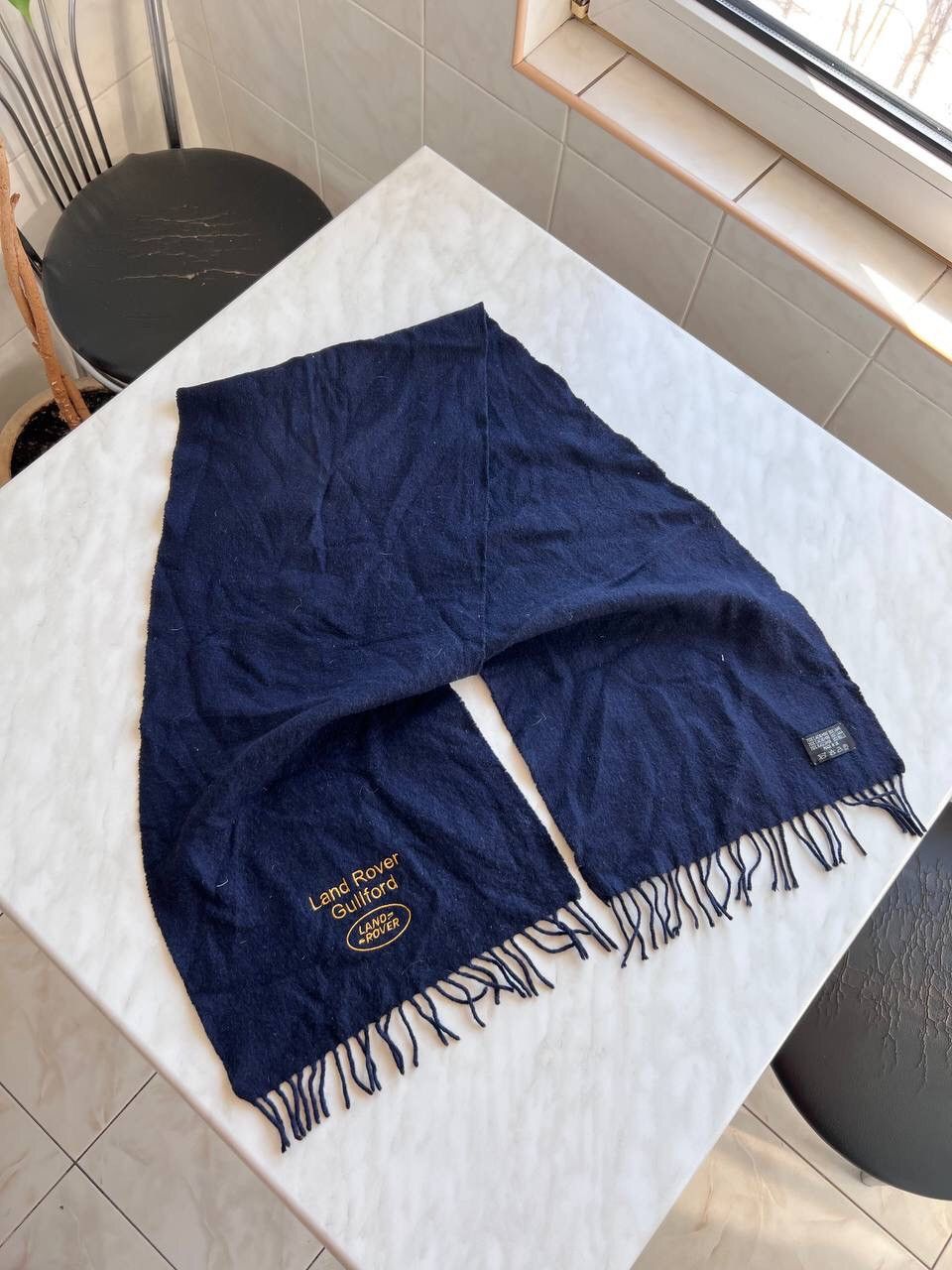 Other × Vintage Vintage Land Rover Navy Made in UK 🇬🇧 Logo SCARF MUFFLER Size ONE SIZE - 2 Thumbnail