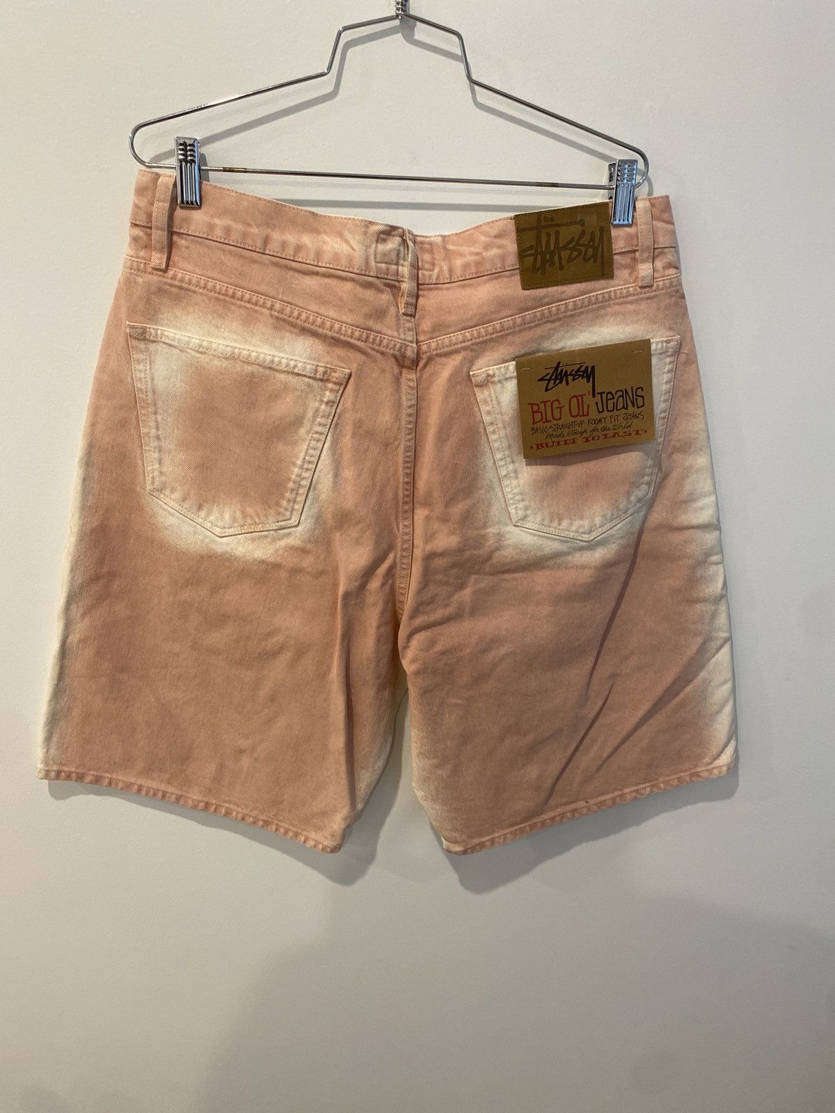 Stussy Stussy big ol shorts spray dye faded pink Size US 34 / EU 50 - 3 Thumbnail