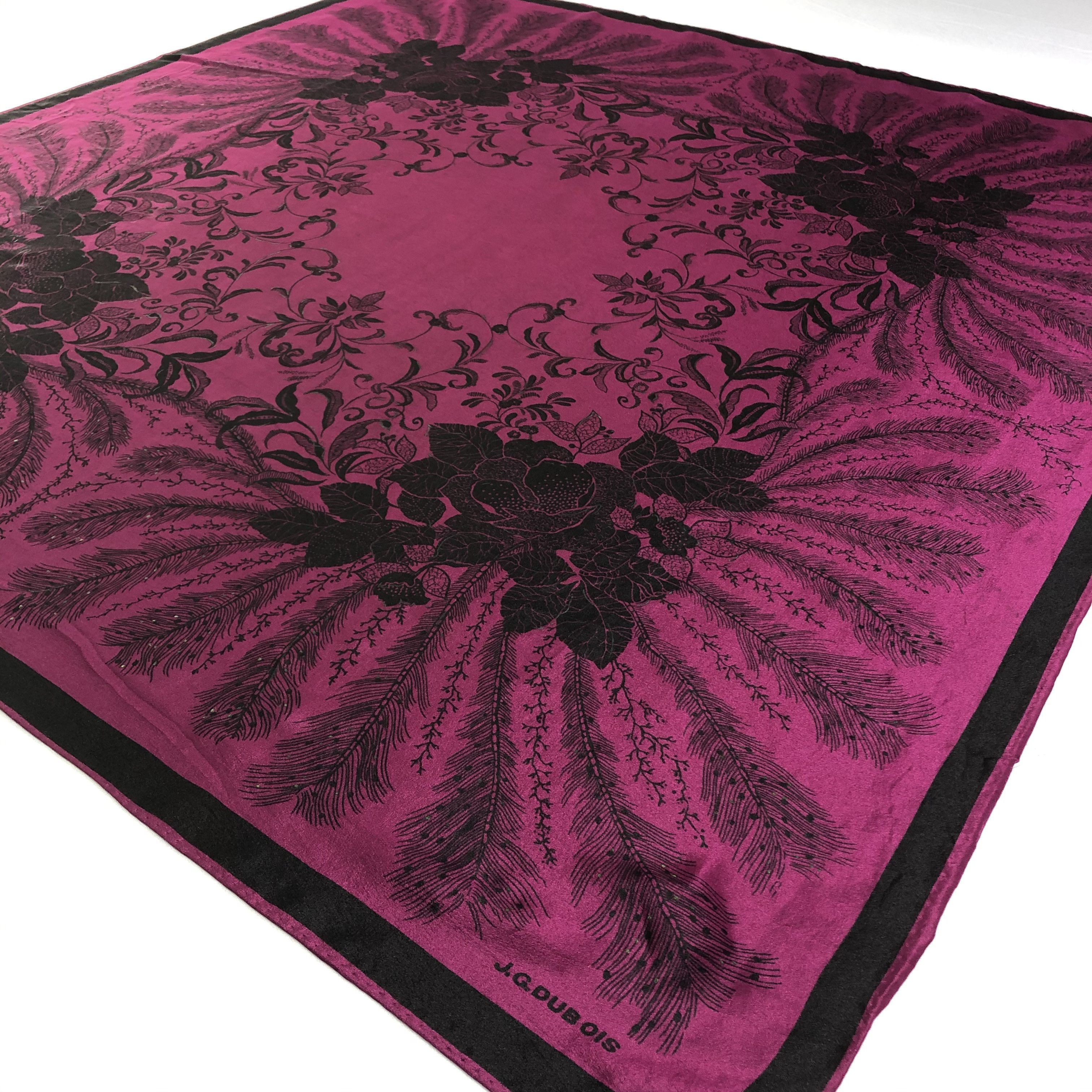 Vintage Vintage J.G.Dubois Silk Scarf Size ONE SIZE - 4 Thumbnail