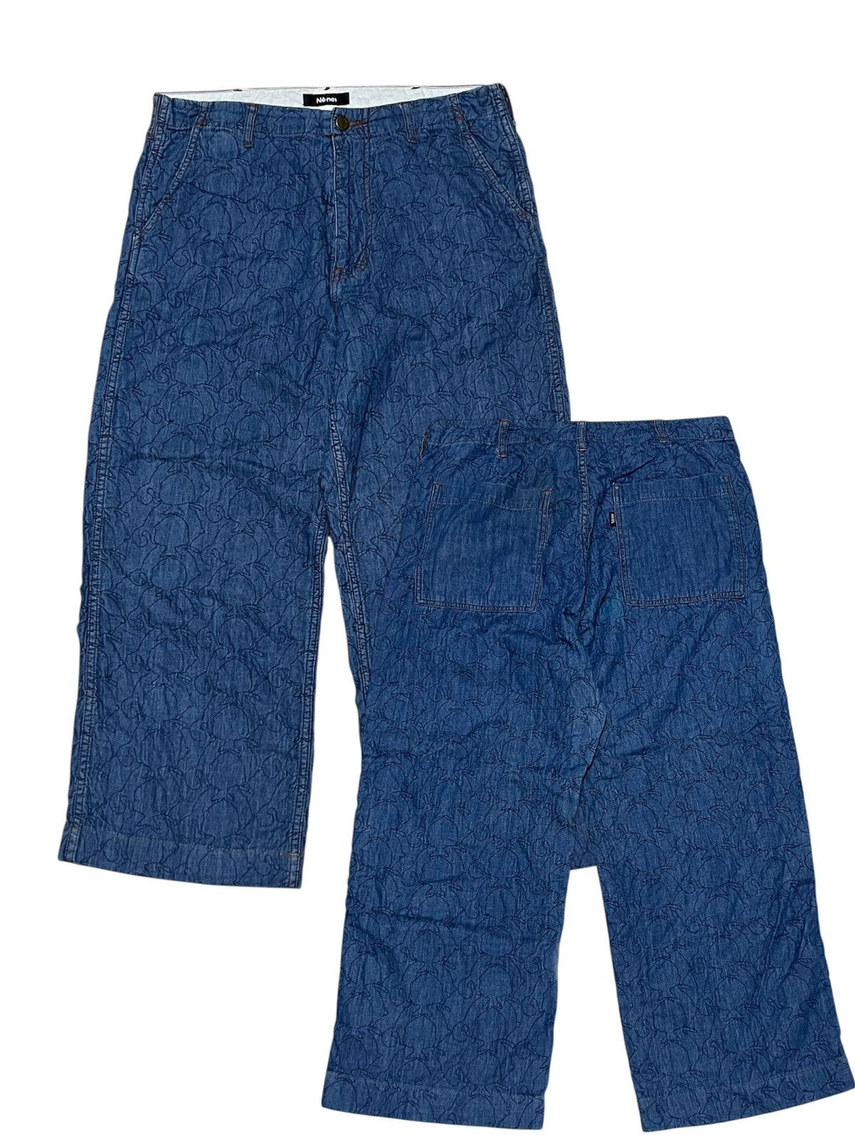 Japanese Brand Issey miyake - Ne-net embroidery Indigo denim Size US 32 / EU 48 - 1 Thumbnail