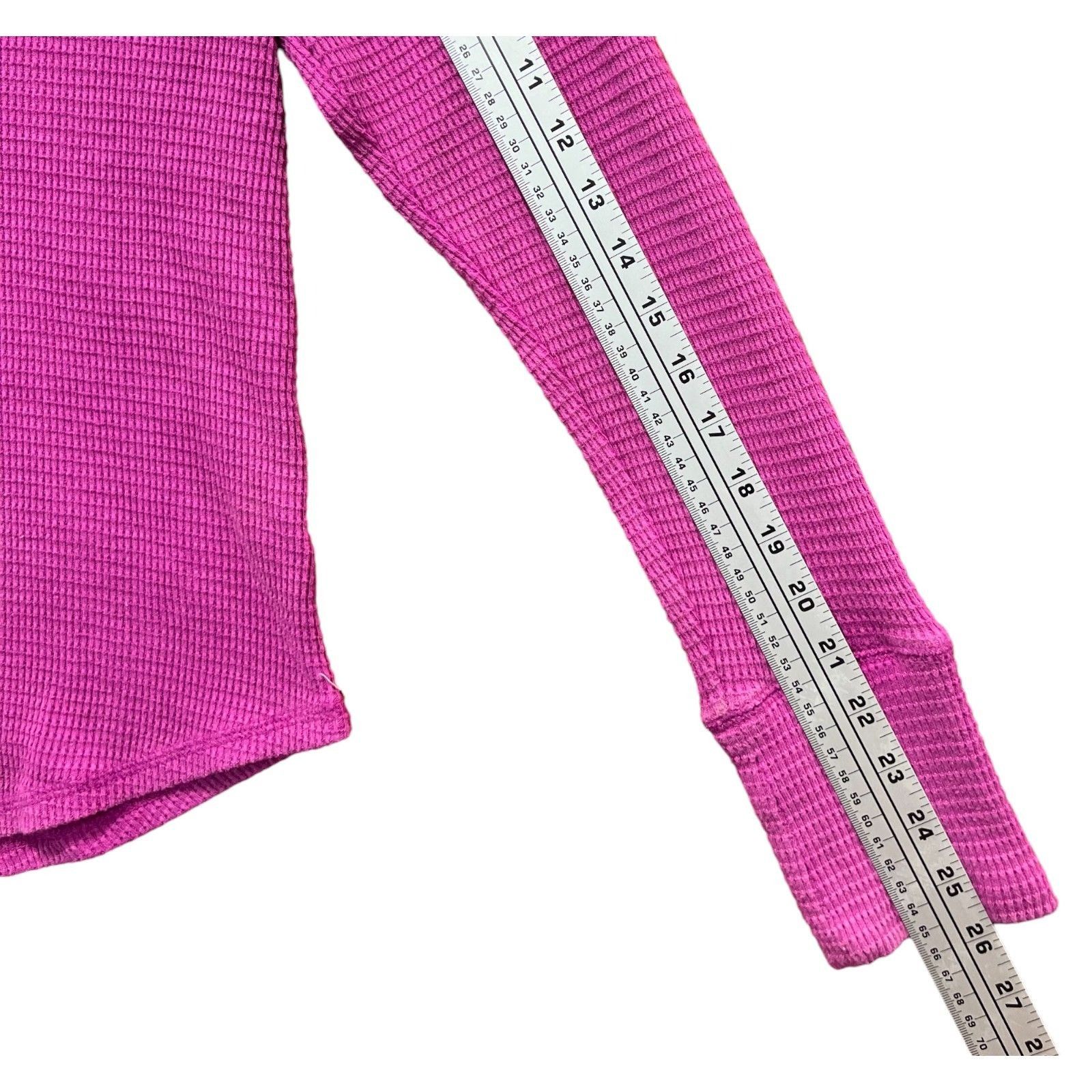 Other Knox Rose - Women's Long Sleeve Notch Neck Thermal Top - Pur Size M / US 6-8 / IT 42-44 - 9 Thumbnail