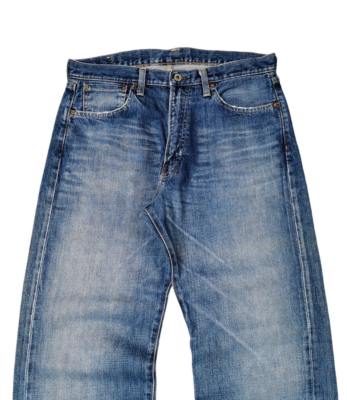 Le Grande Bleu (L.G.B.) Vintage Bobson Selvedge Jeans Lot TK504Z Size US 33 - 2 Thumbnail