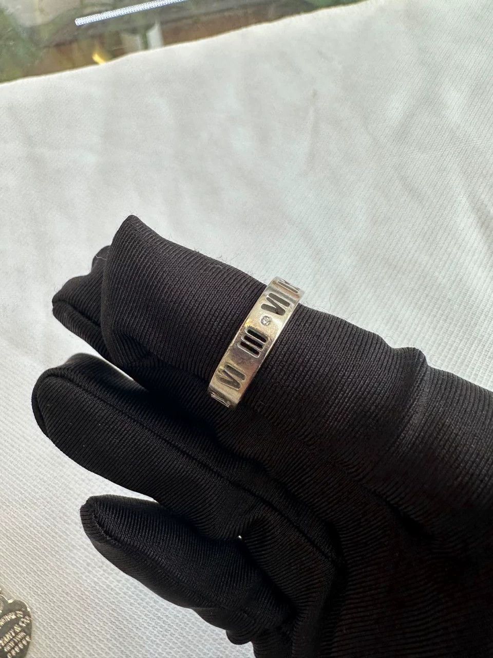 Tiffany & Co. Tiffany White Gold Hollow Ring with Box Size ONE SIZE - 1 Thumbnail