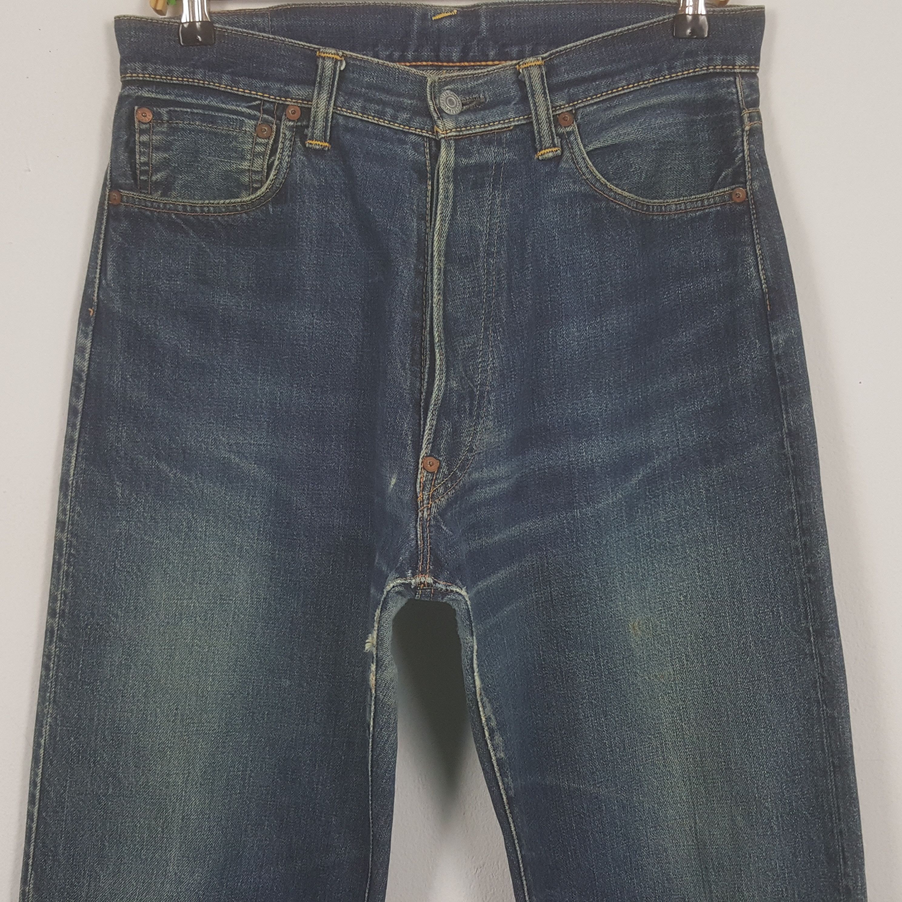 Evisu × Japanese Brand × Vintage Vintage Evisu Japanese Brand Daicock Custom Art Denim Jeans Size US 32 / EU 48 - 5 Thumbnail